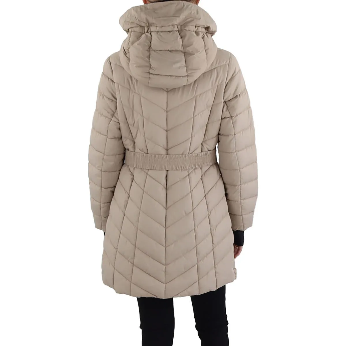 Jessica Simpson Womens Hooded Midi Parka Coat