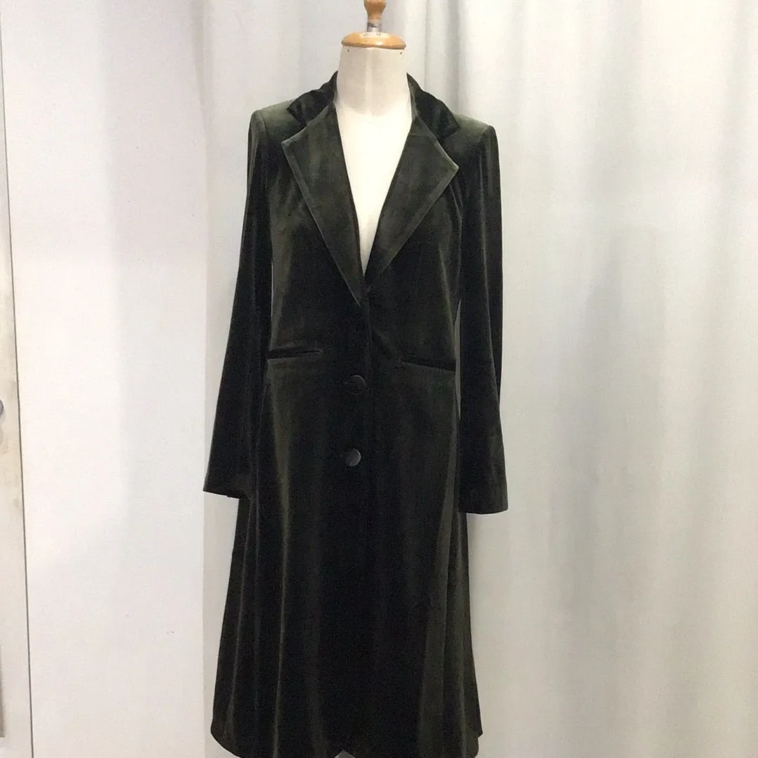 Kamare Surrey Velvet Coat - Olive