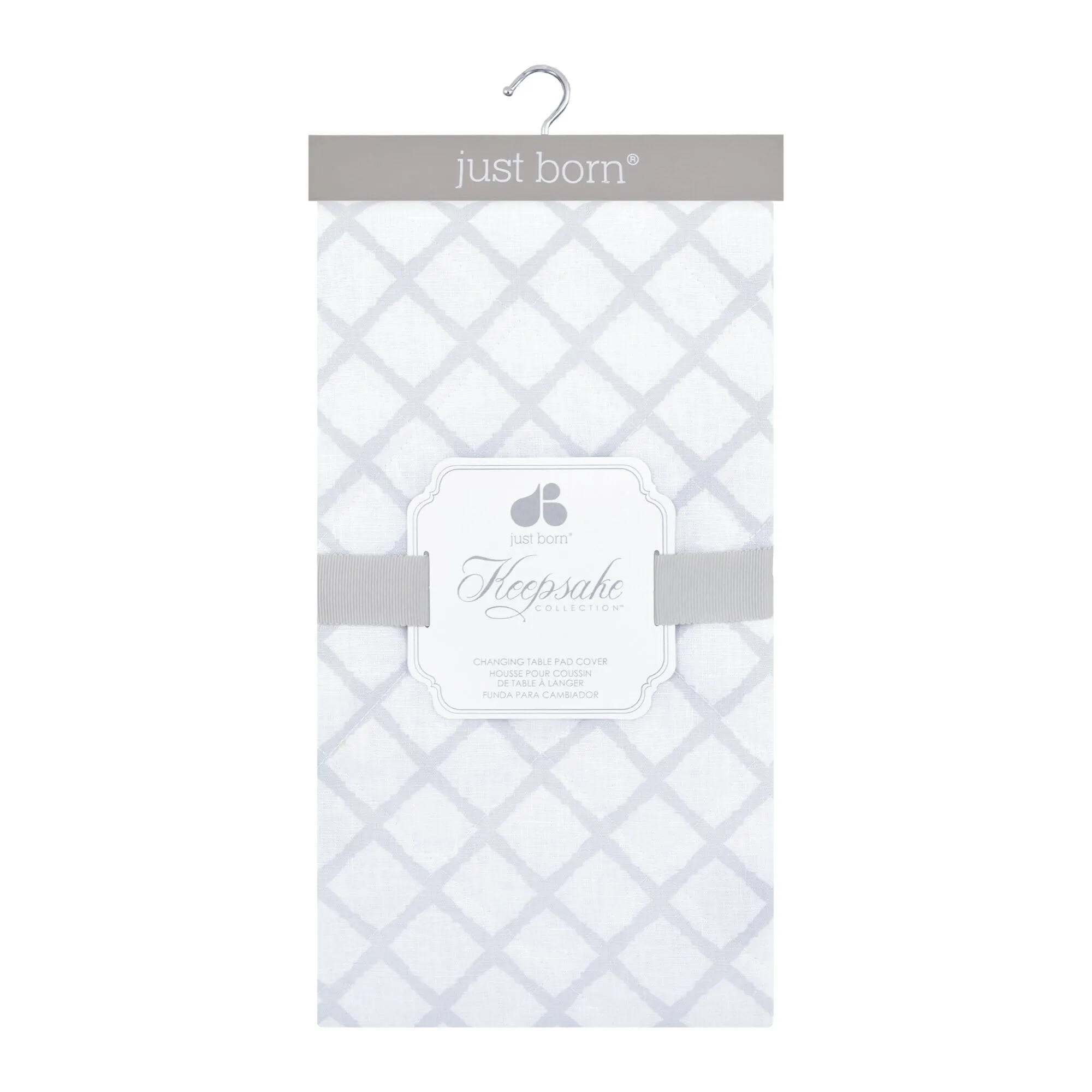 Keepsake Premium Changing Pad Cover - Diamond Trellis