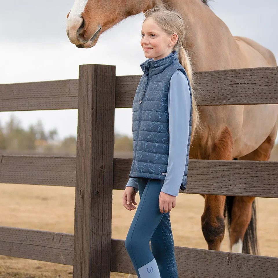 Kids Winter Whinnies Quilted Vest