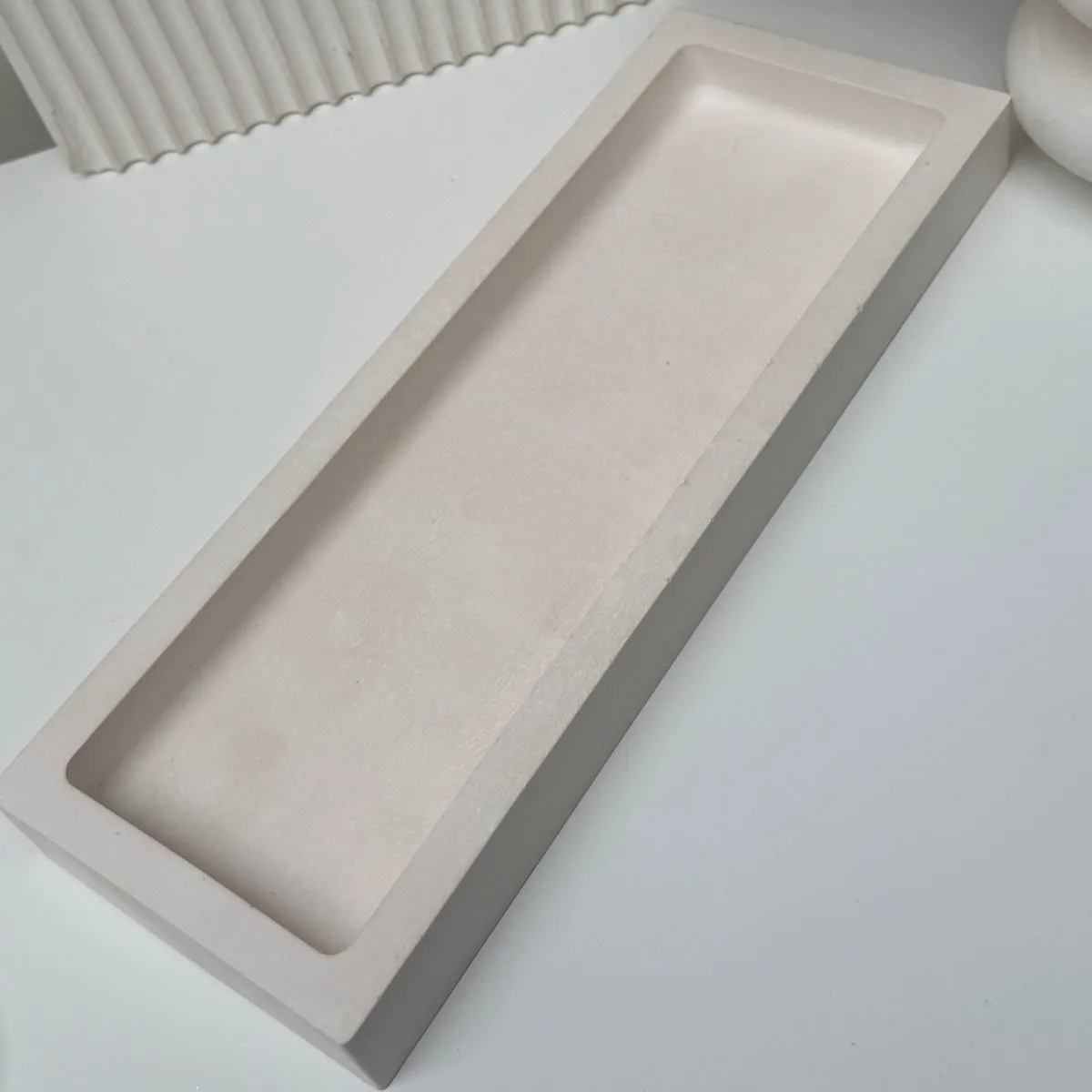 Large rectangular Stone Decor Tray