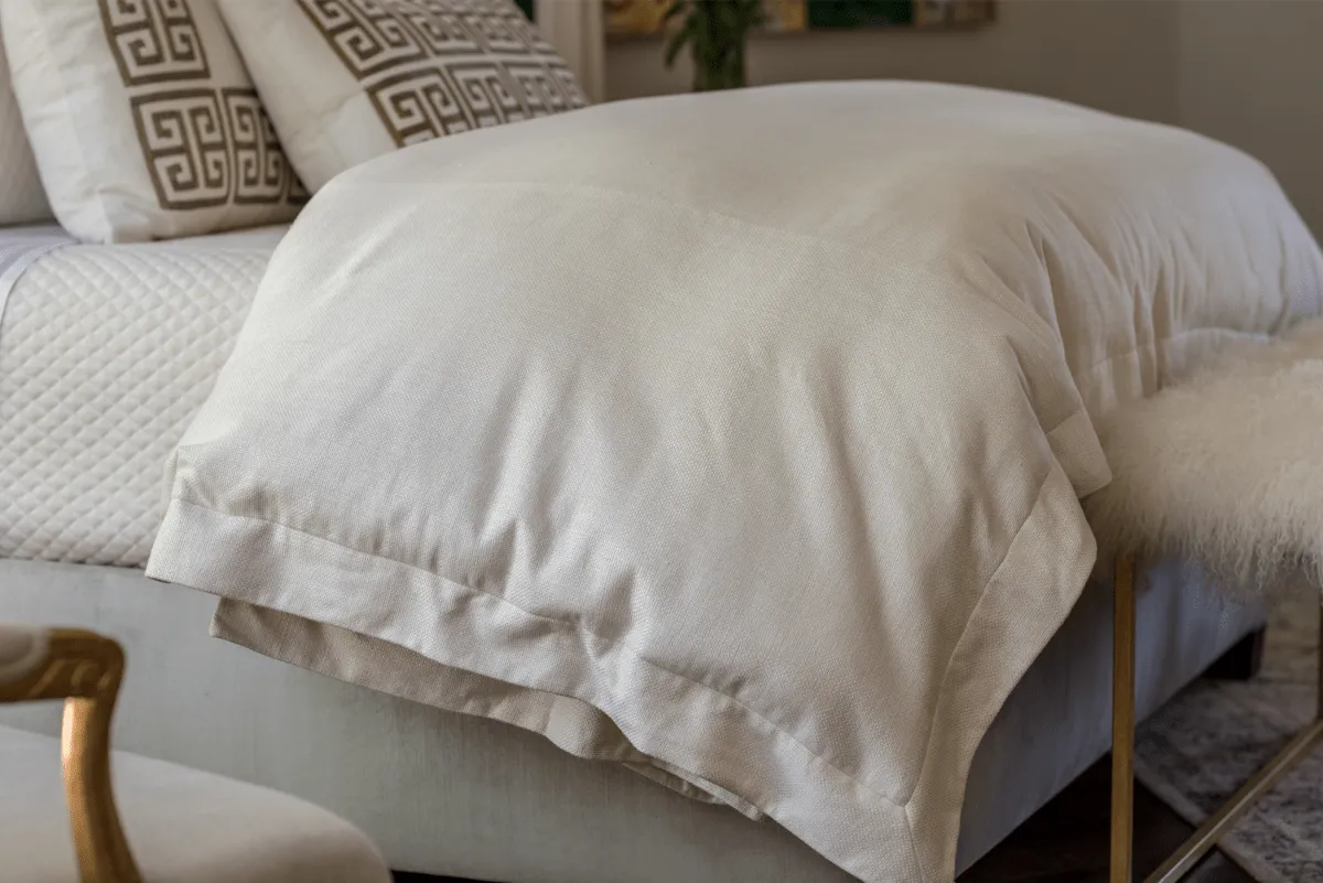 Laurie Ivory Basketweave Duvet by Lili Alessandra