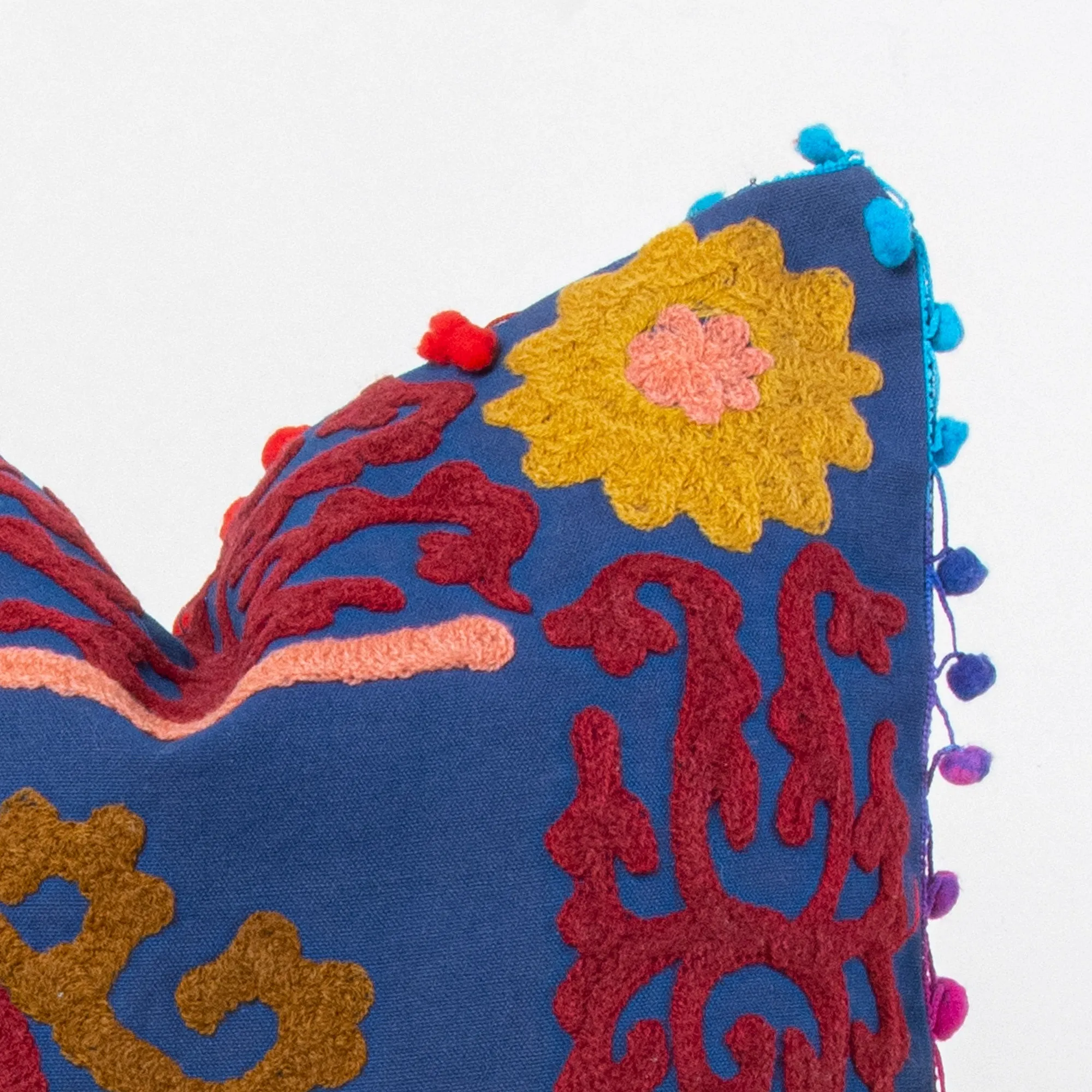 Luxury Beautiful Rajasthani Style Embroidery Cushion Cover