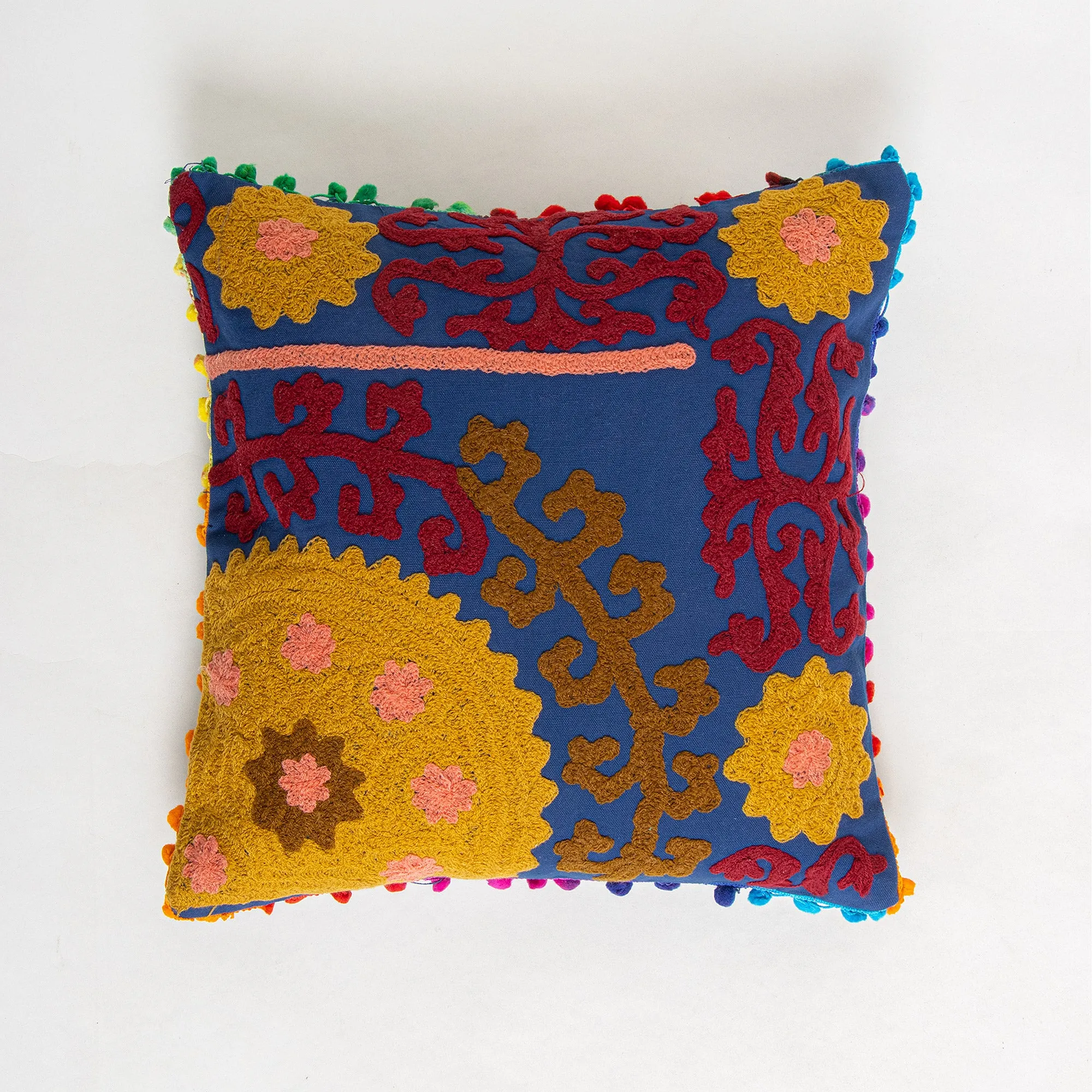 Luxury Beautiful Rajasthani Style Embroidery Cushion Cover