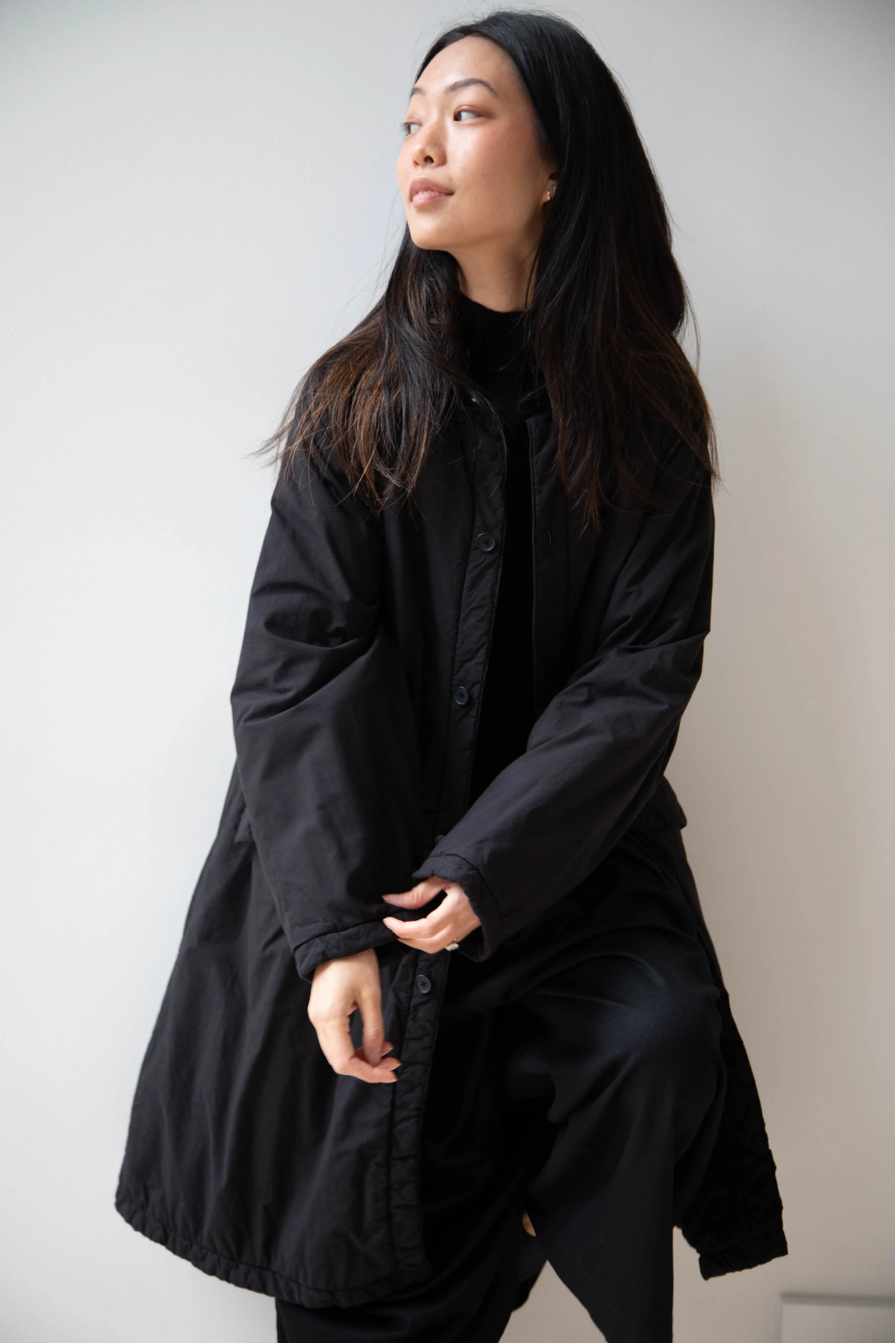 Maison de Soil | Regular Collar Coat in Black