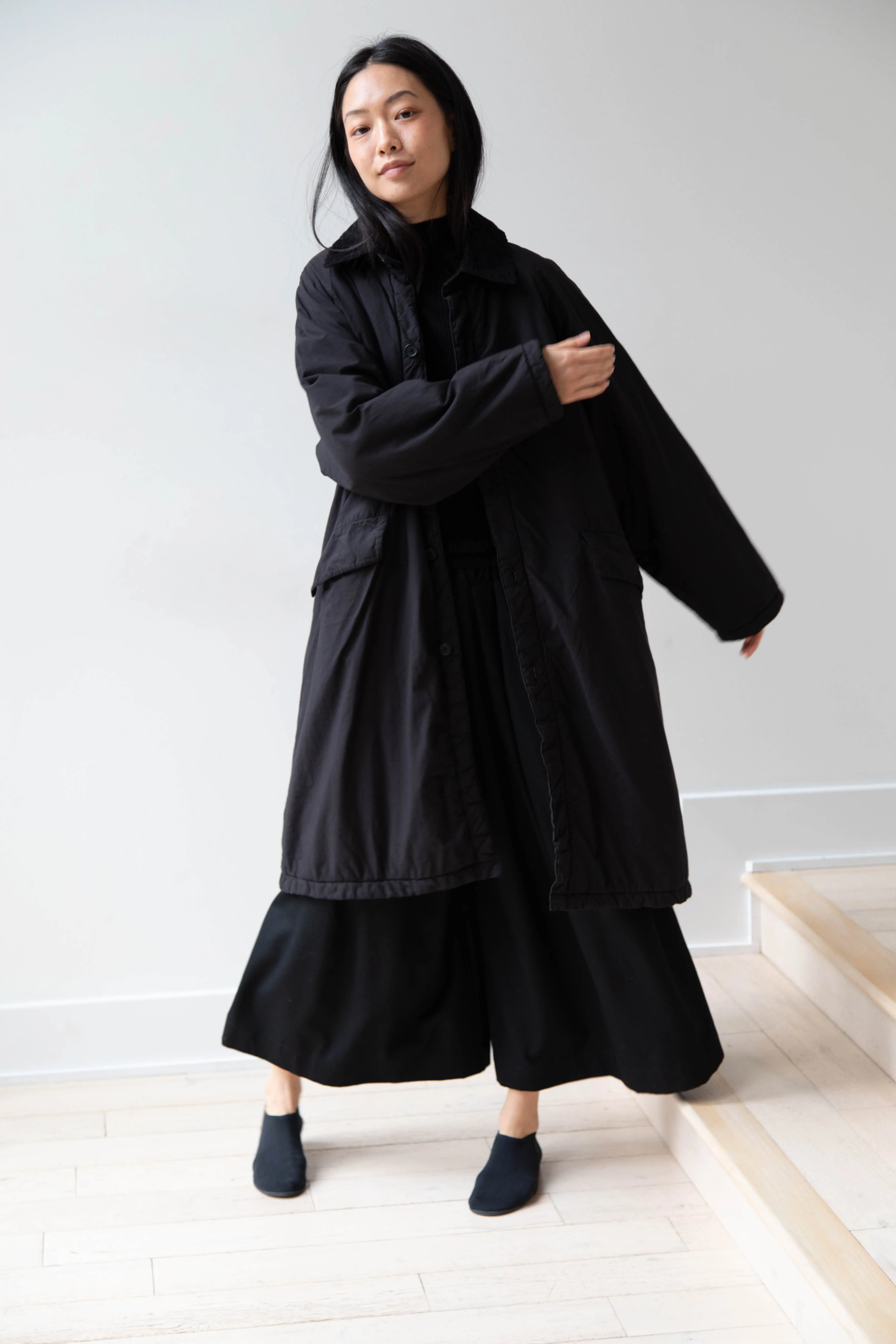 Maison de Soil | Regular Collar Coat in Black