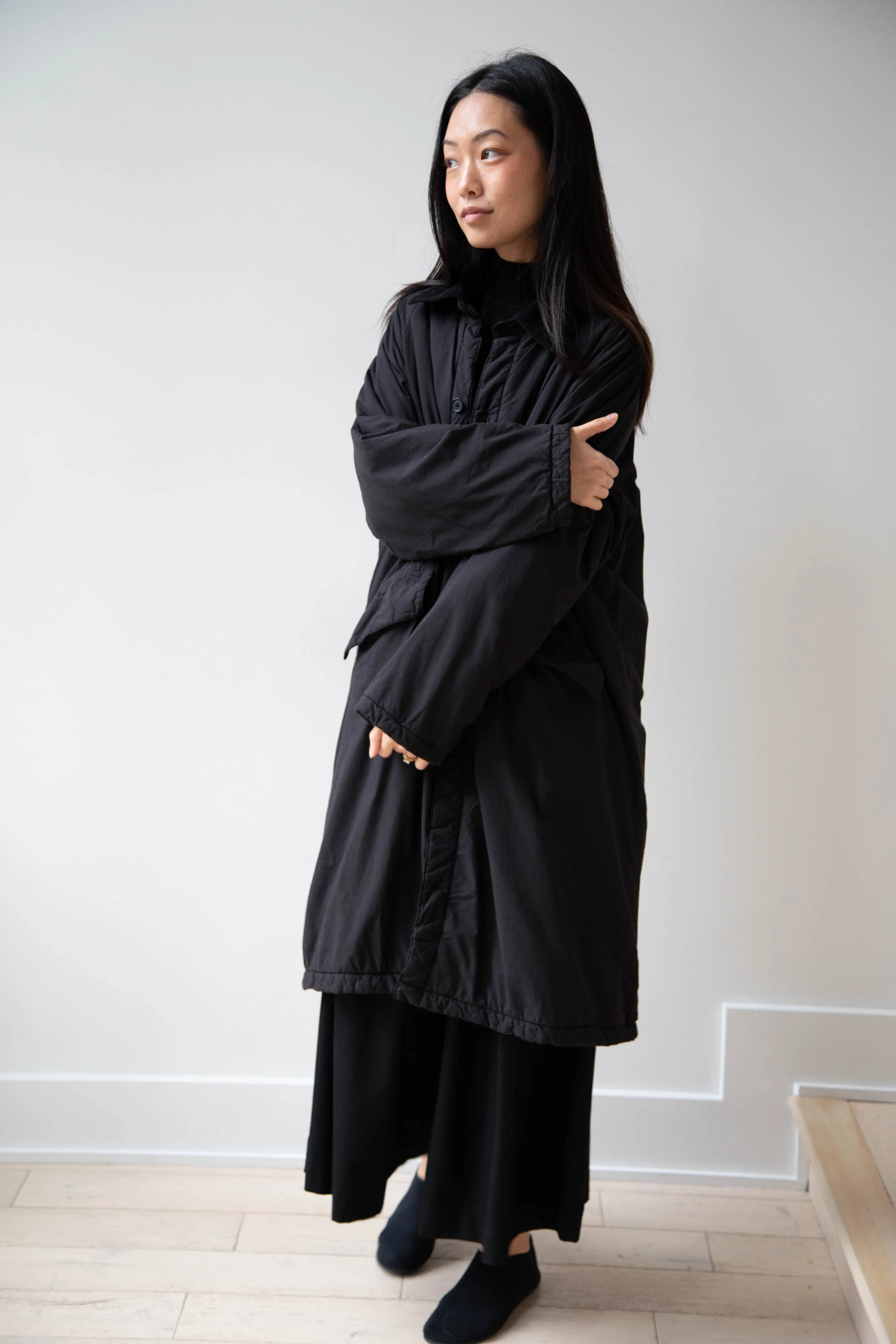 Maison de Soil | Regular Collar Coat in Black