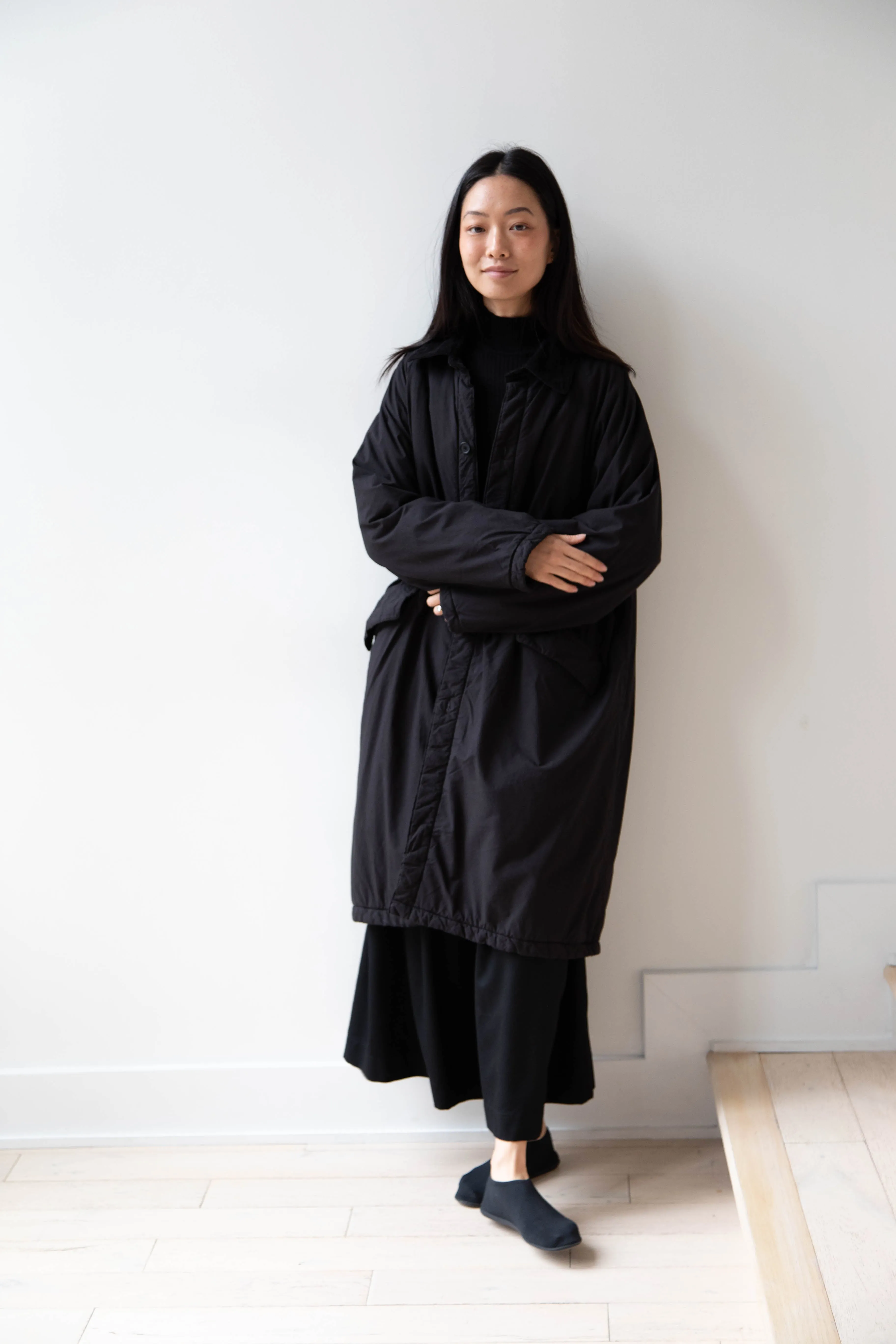 Maison de Soil | Regular Collar Coat in Black