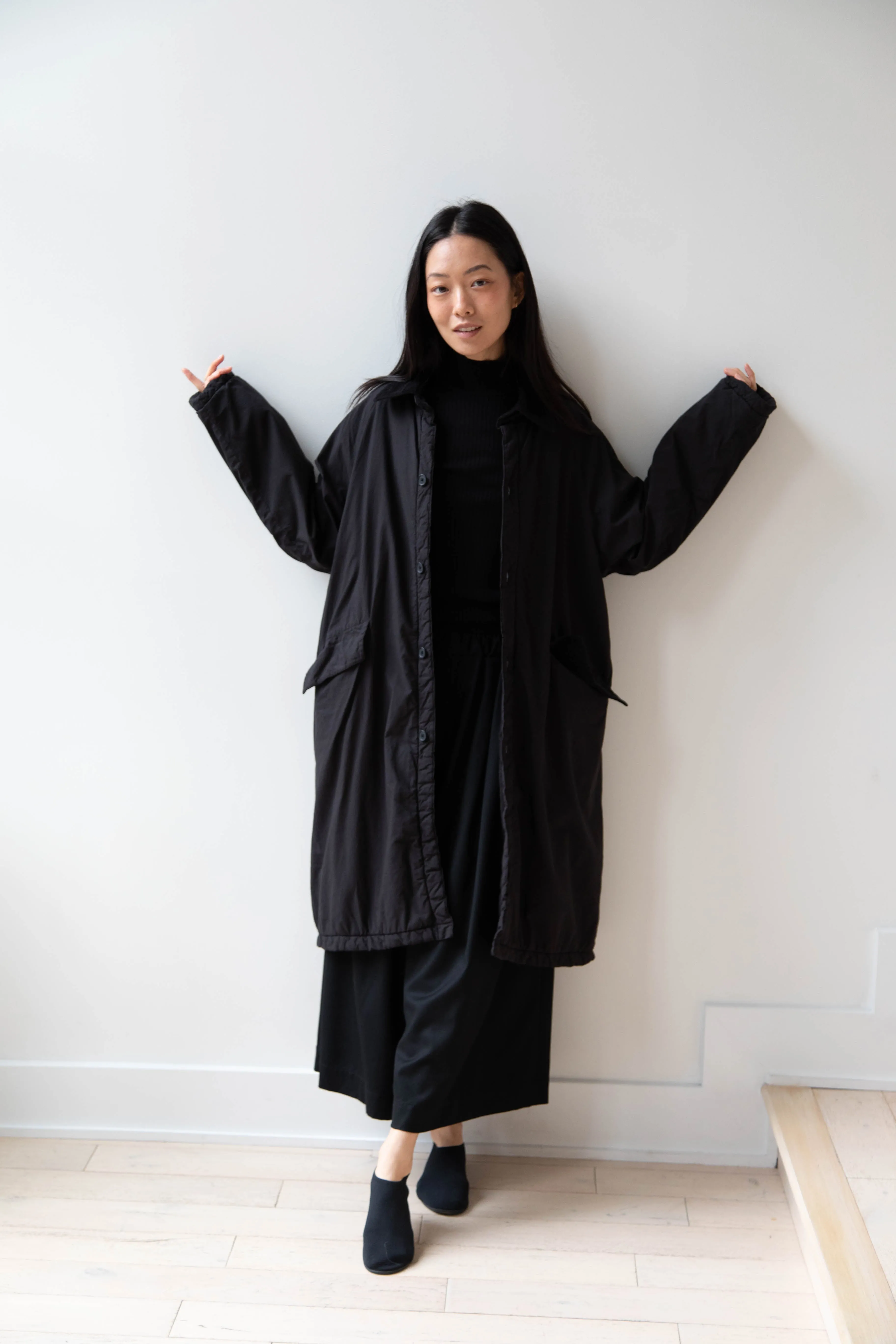 Maison de Soil | Regular Collar Coat in Black