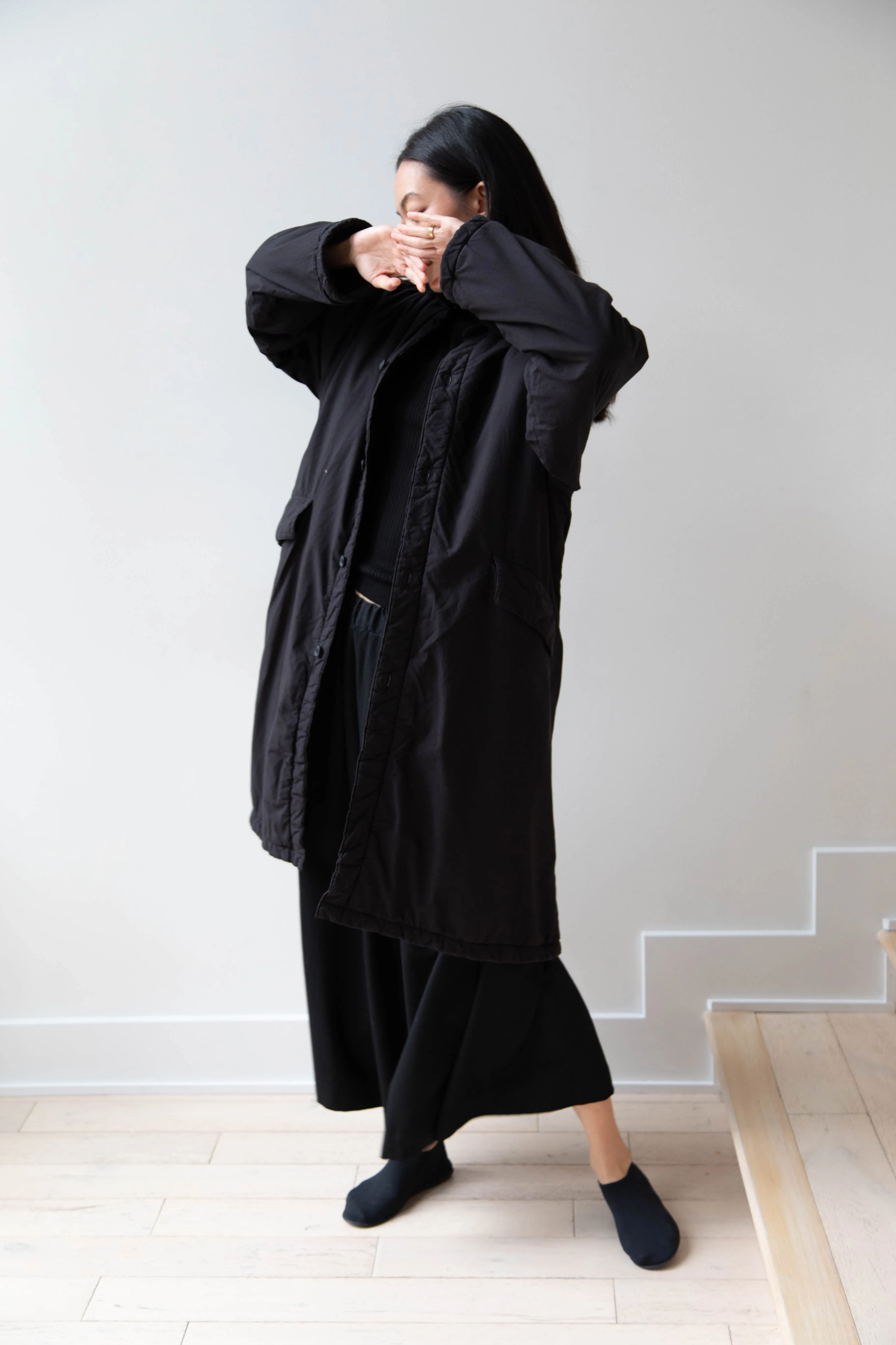 Maison de Soil | Regular Collar Coat in Black