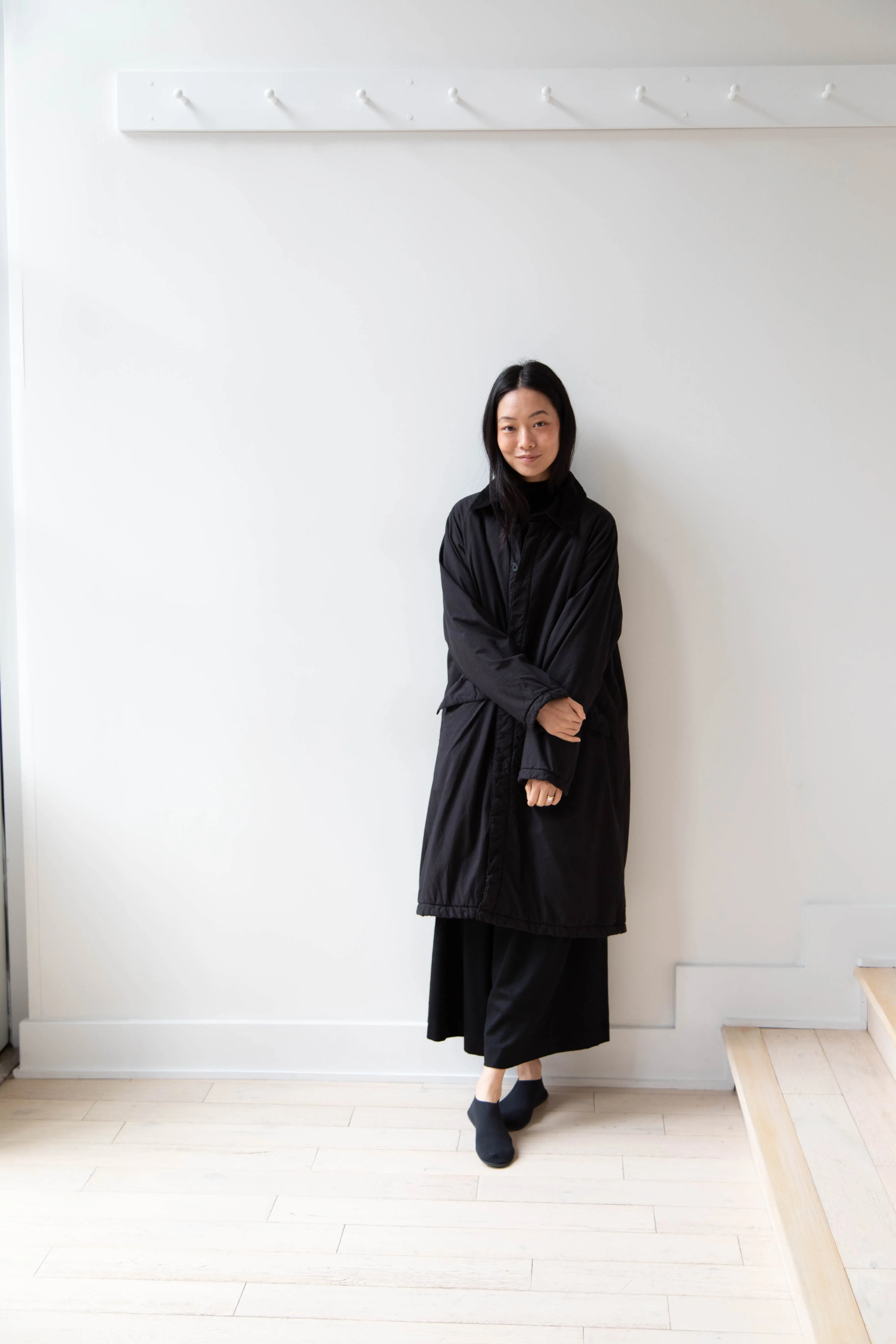 Maison de Soil | Regular Collar Coat in Black