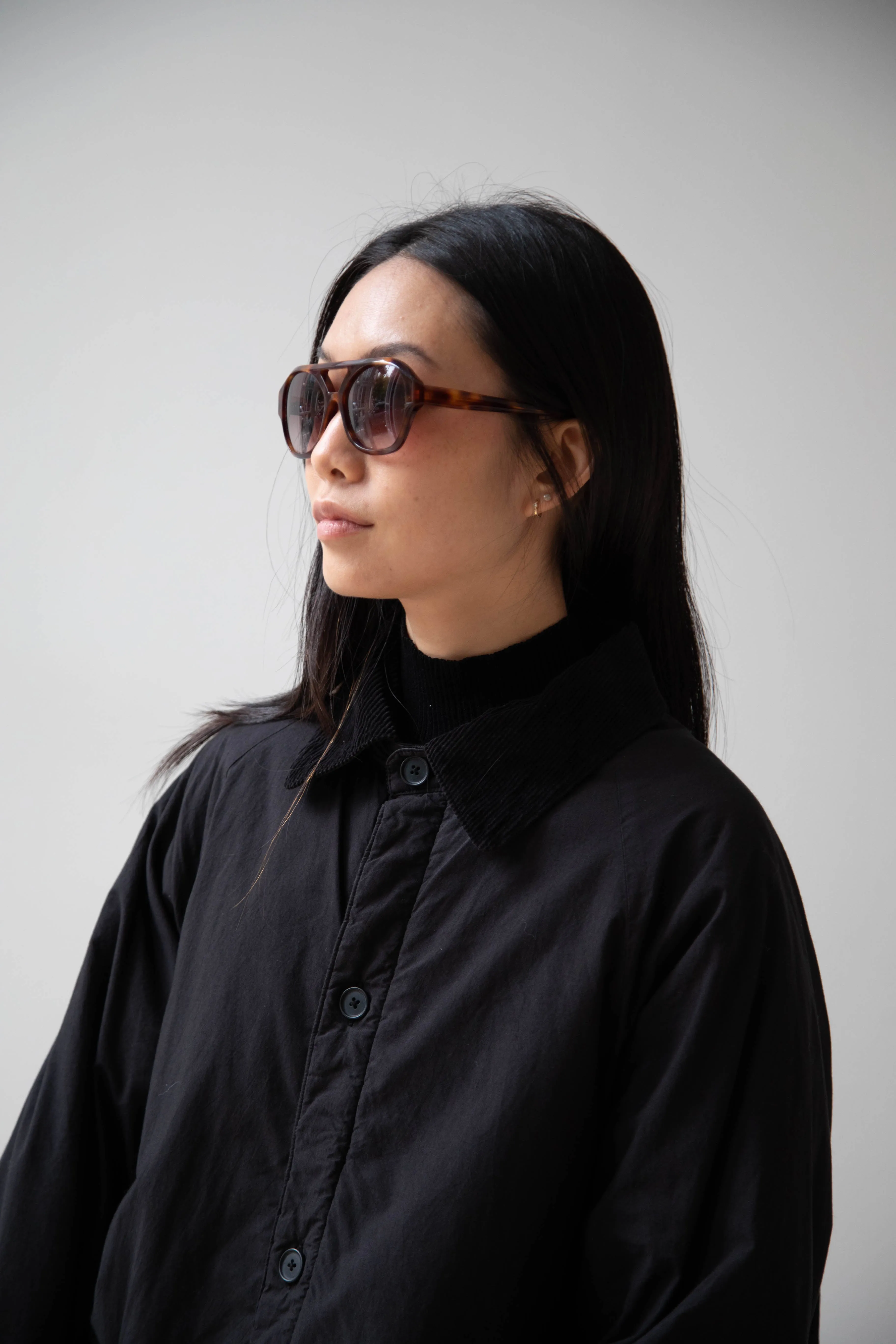 Maison de Soil | Regular Collar Coat in Black