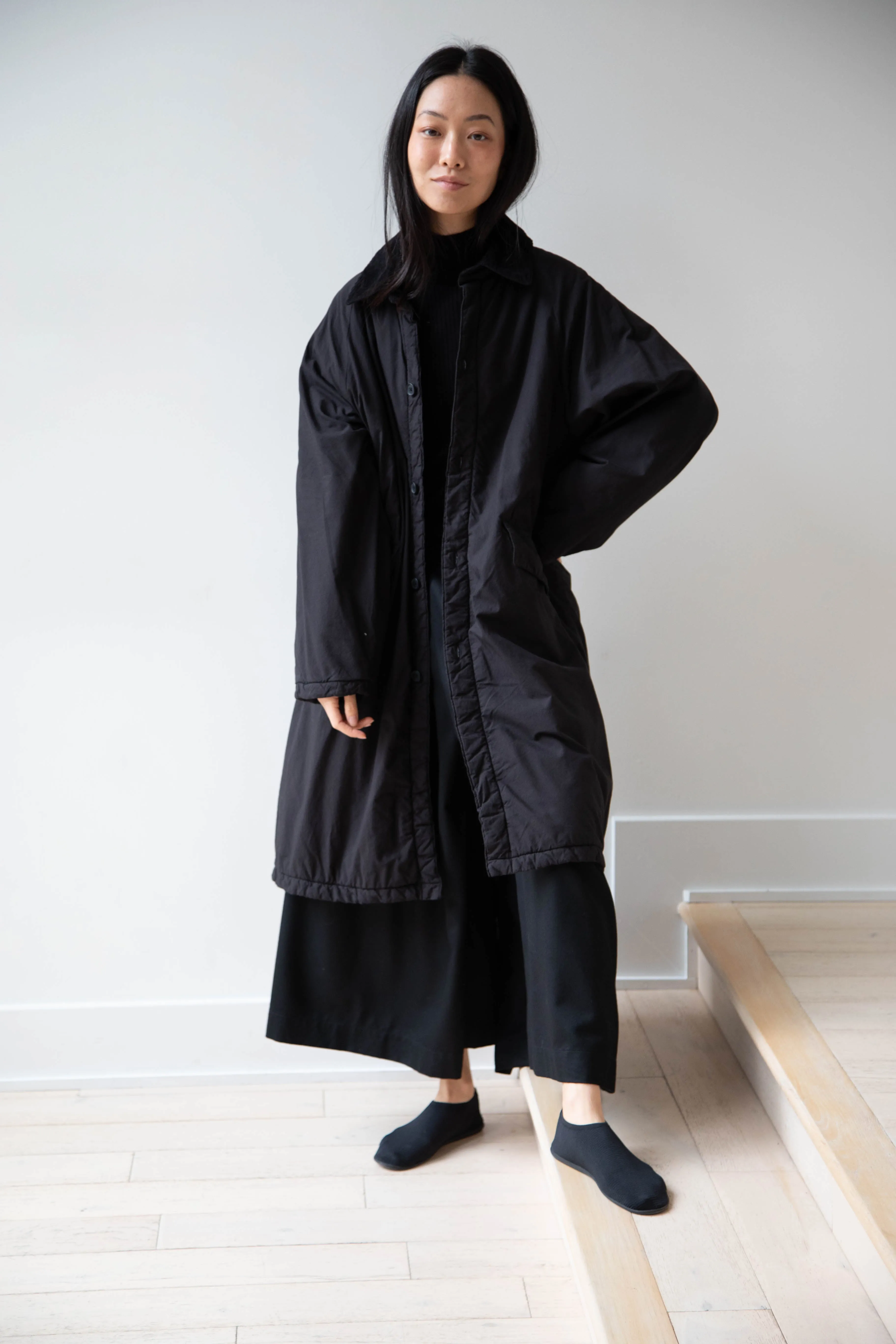 Maison de Soil | Regular Collar Coat in Black