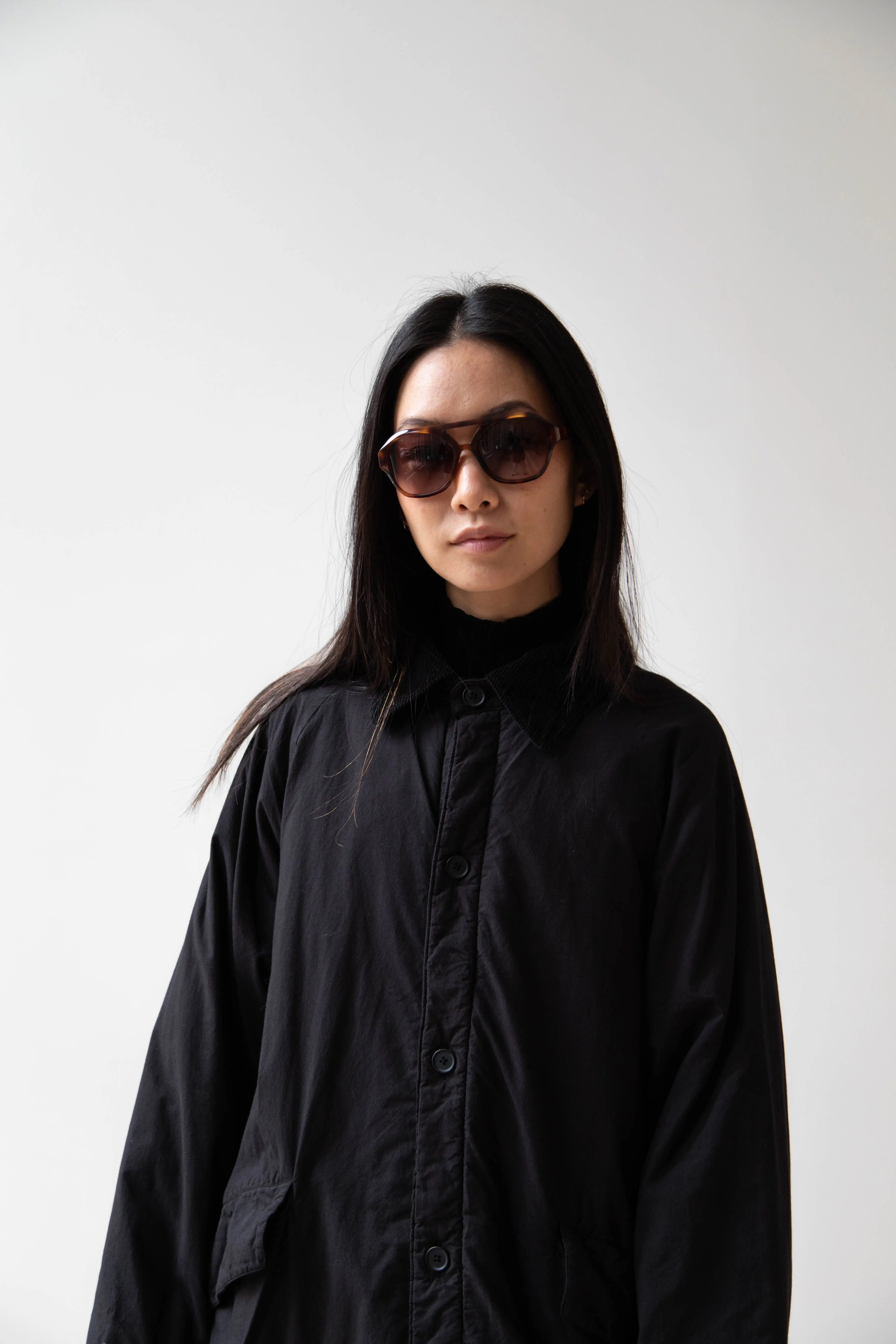 Maison de Soil | Regular Collar Coat in Black