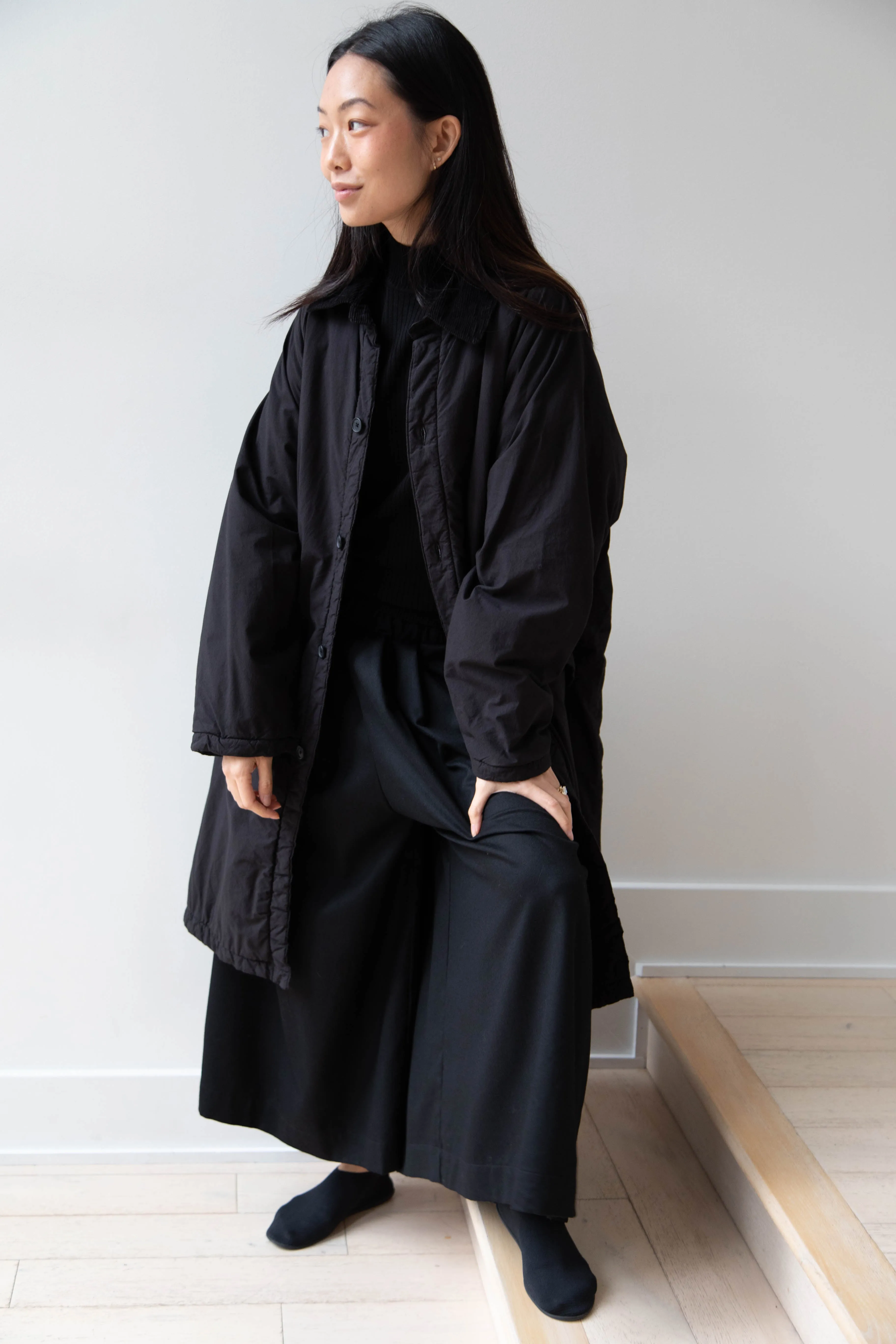 Maison de Soil | Regular Collar Coat in Black