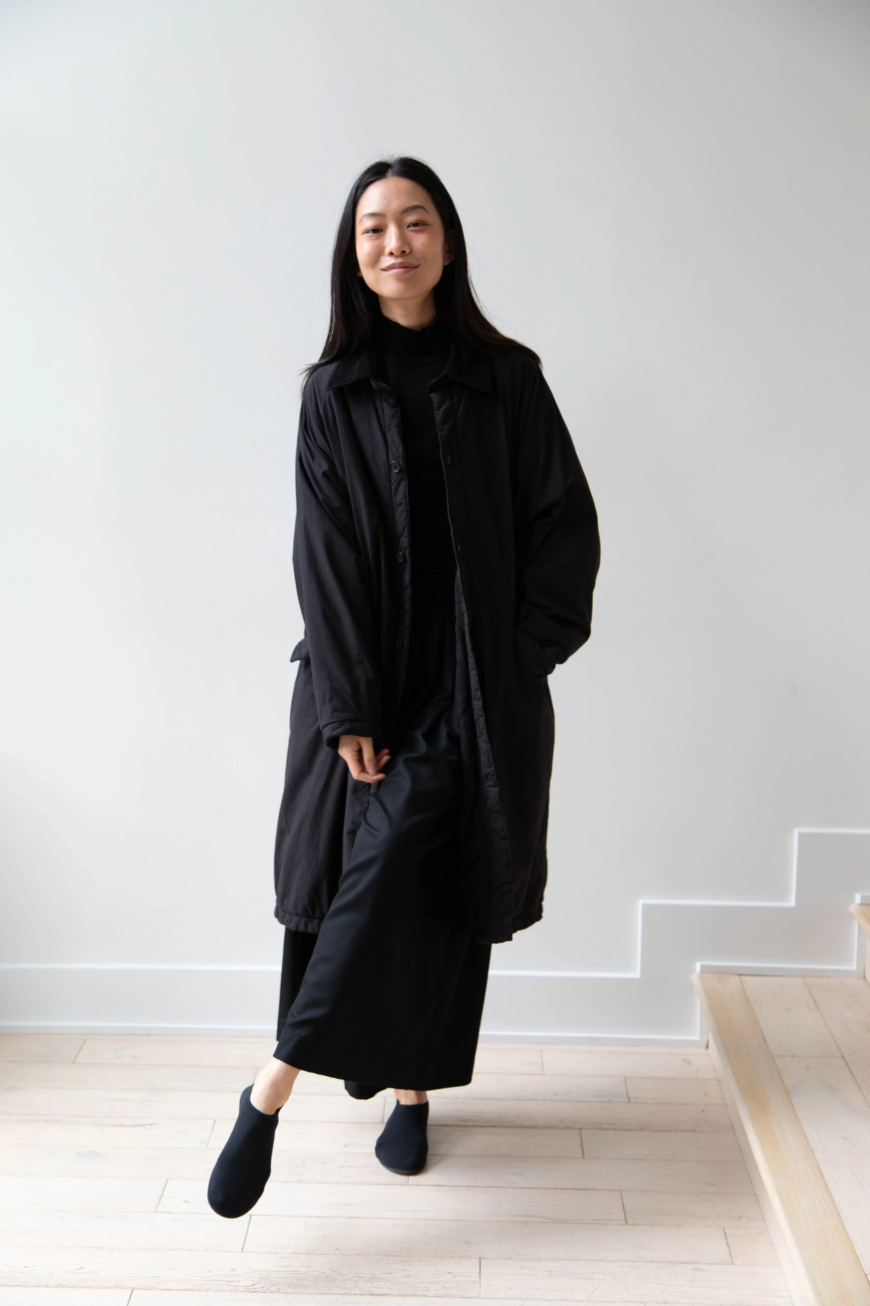 Maison de Soil | Regular Collar Coat in Black