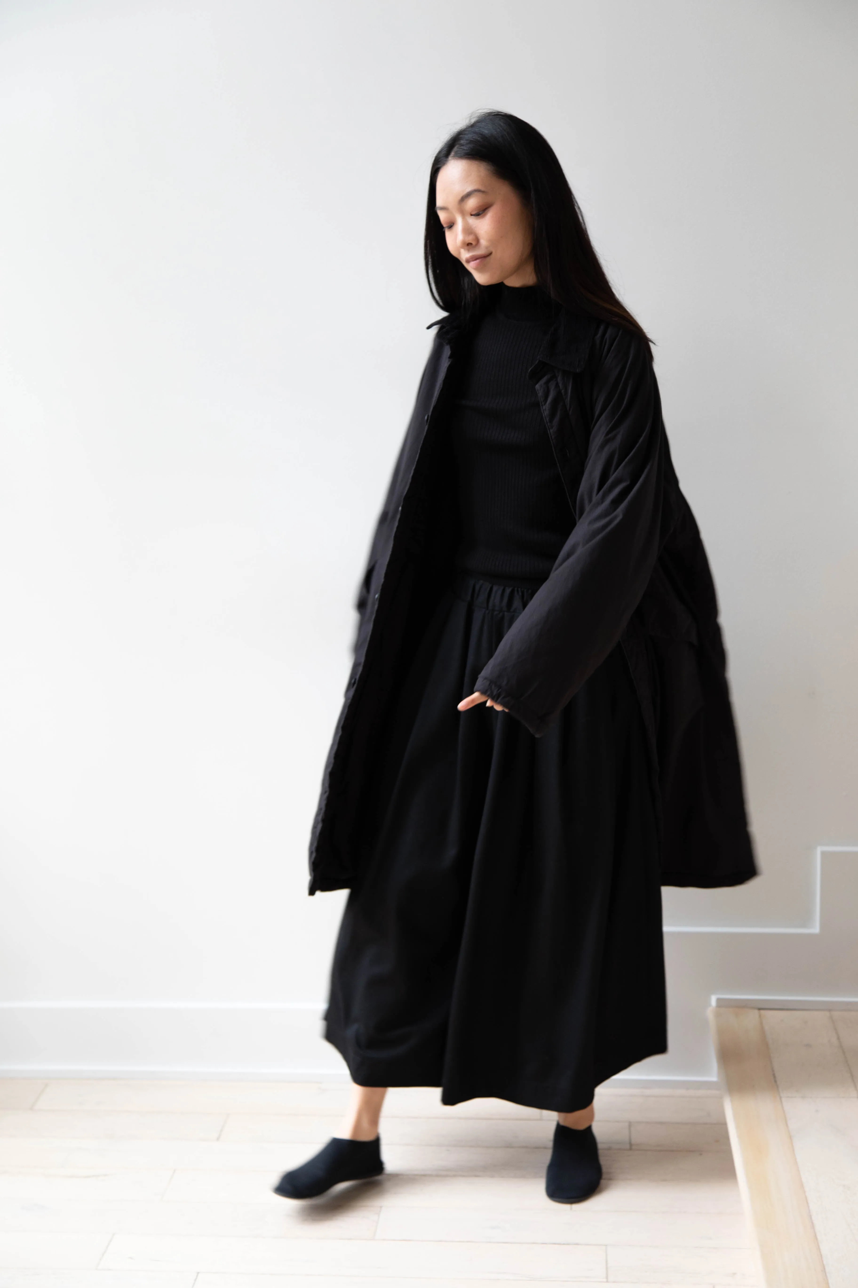 Maison de Soil | Regular Collar Coat in Black