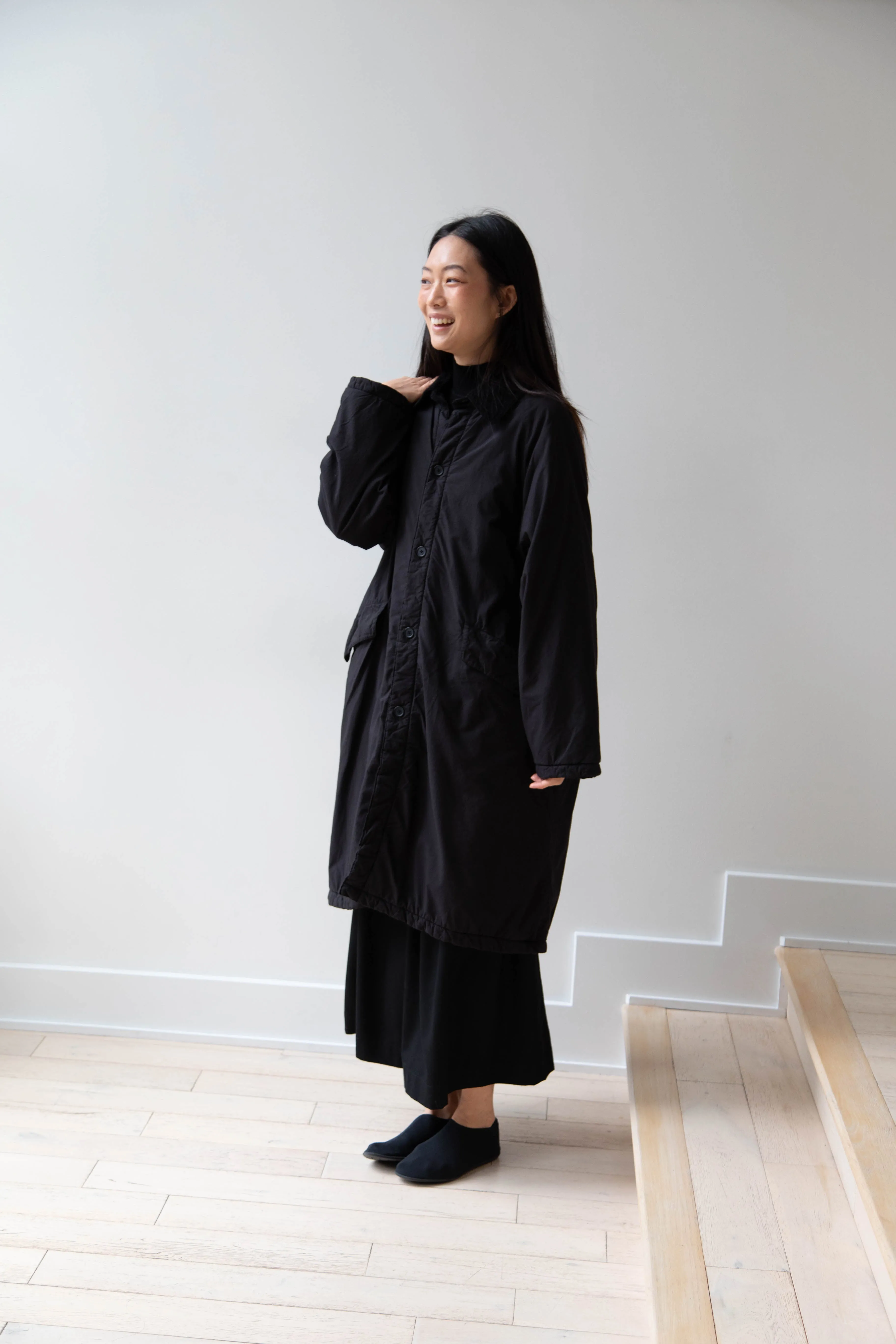 Maison de Soil | Regular Collar Coat in Black