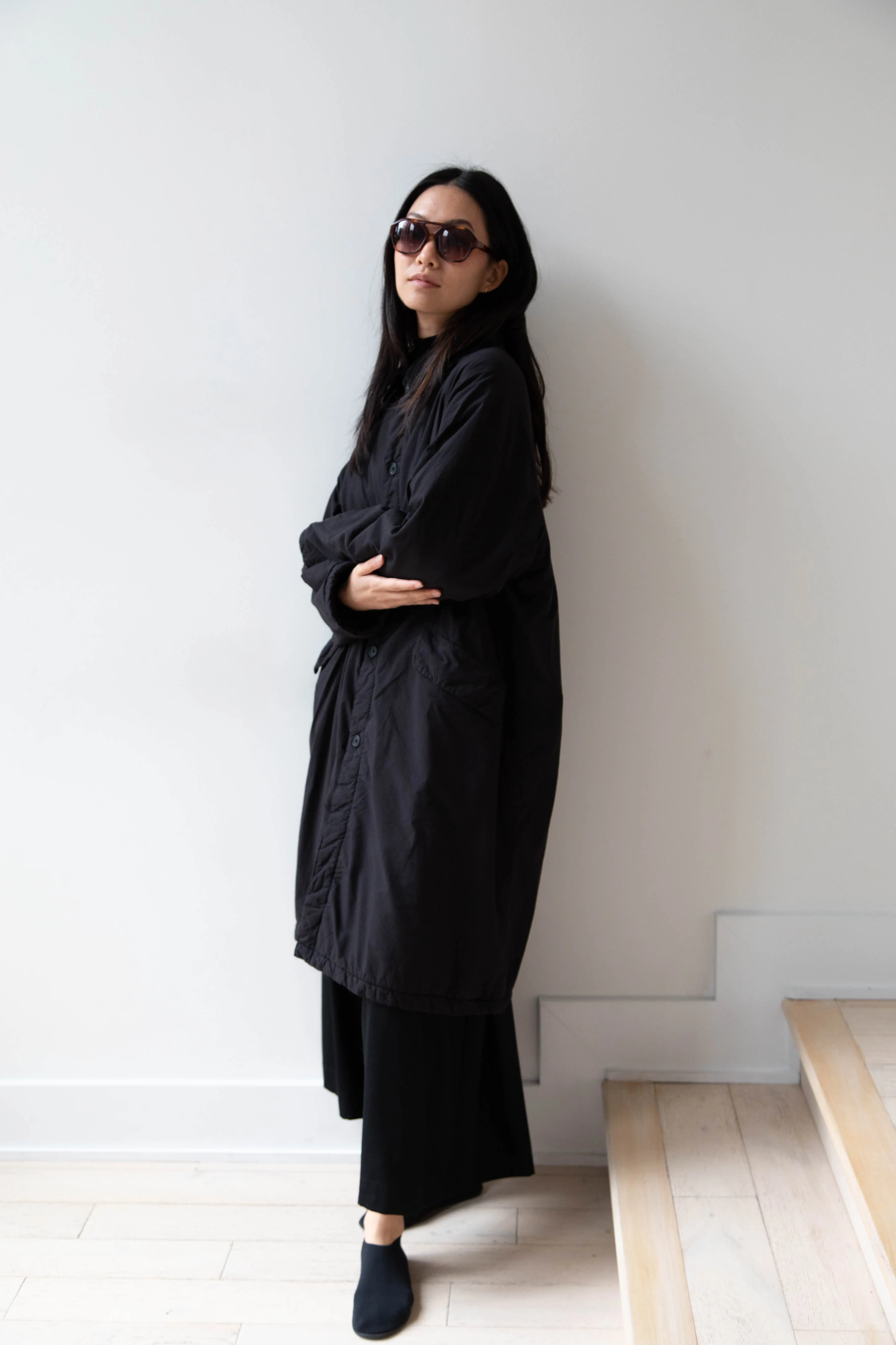 Maison de Soil | Regular Collar Coat in Black