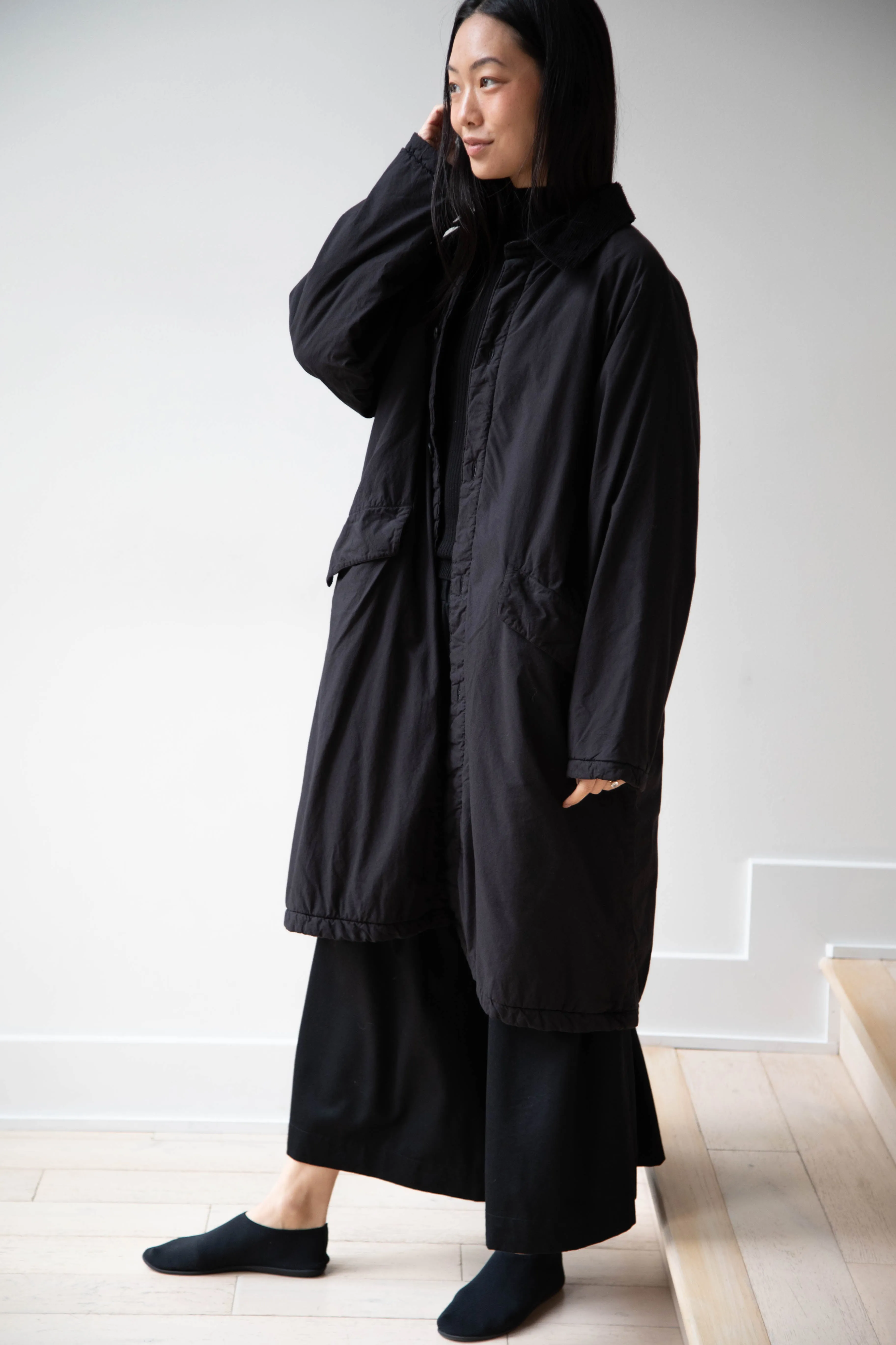 Maison de Soil | Regular Collar Coat in Black