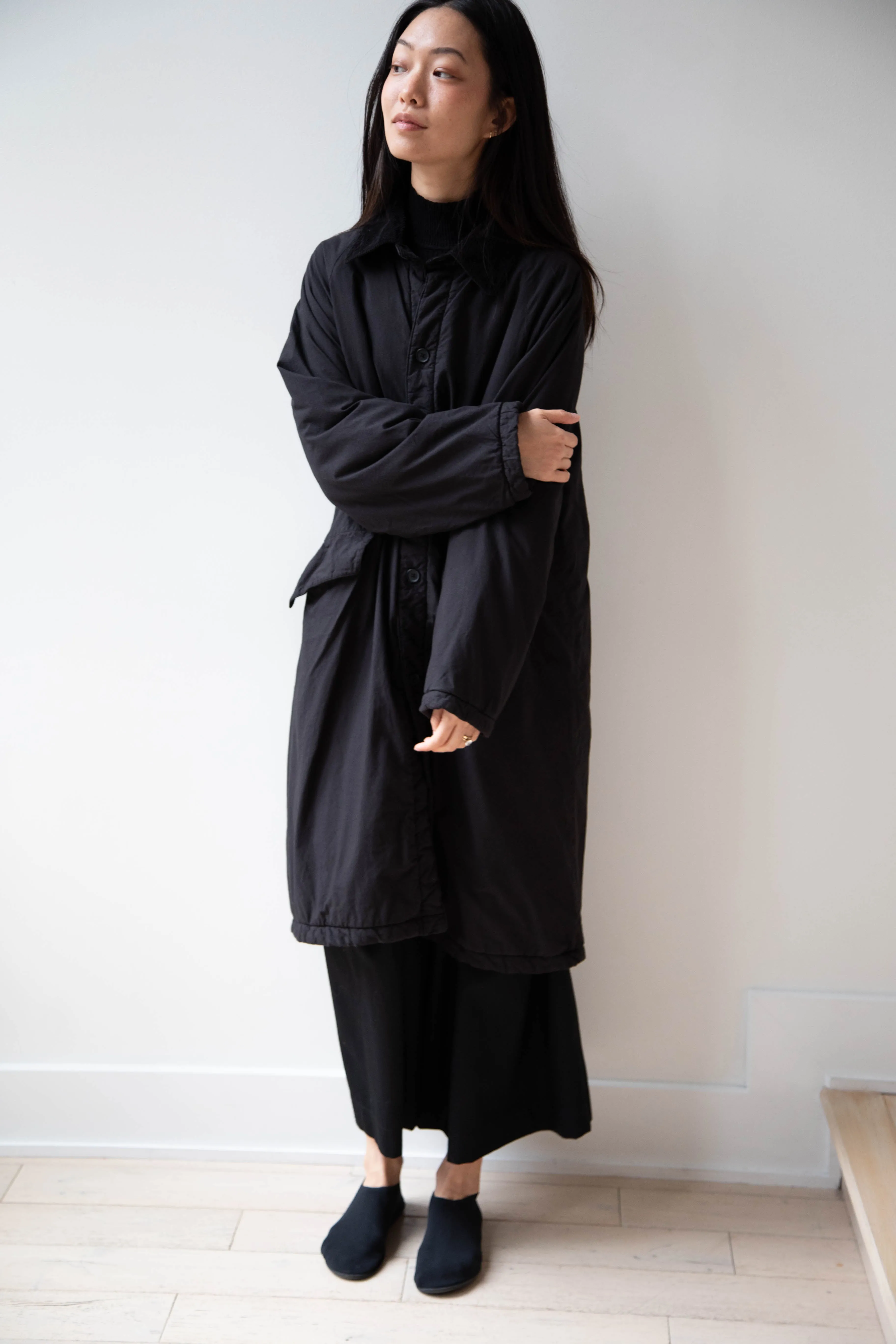 Maison de Soil | Regular Collar Coat in Black