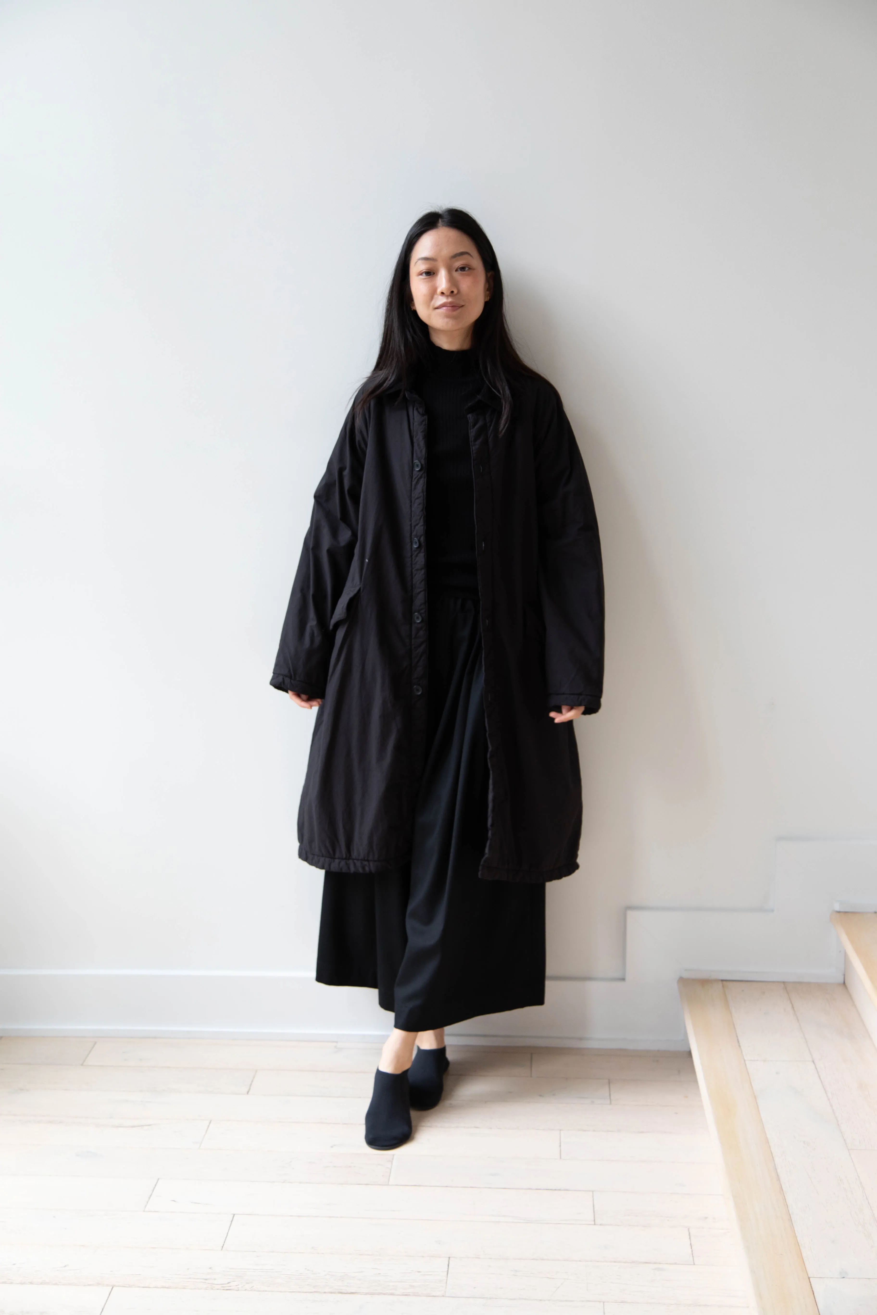 Maison de Soil | Regular Collar Coat in Black