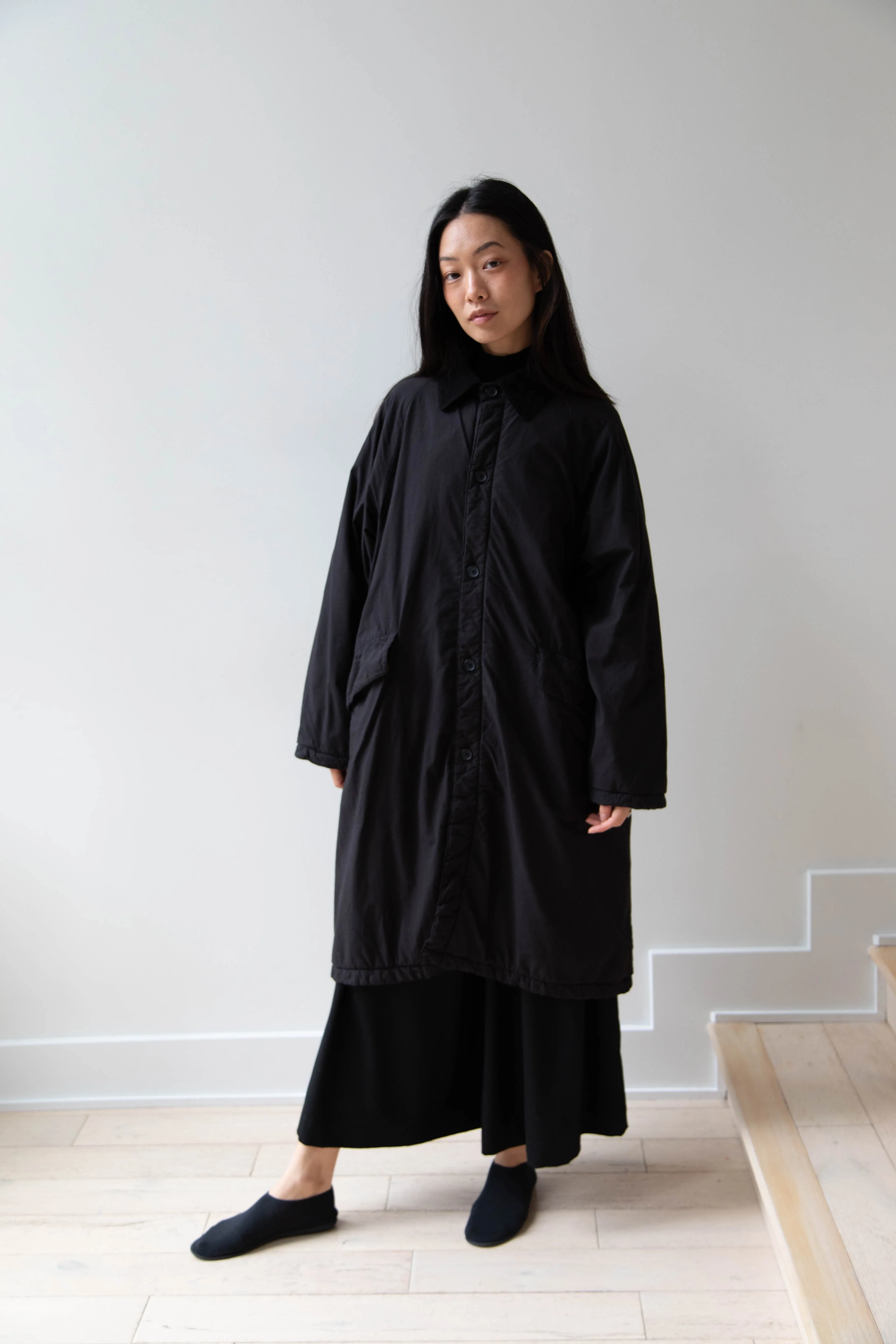 Maison de Soil | Regular Collar Coat in Black