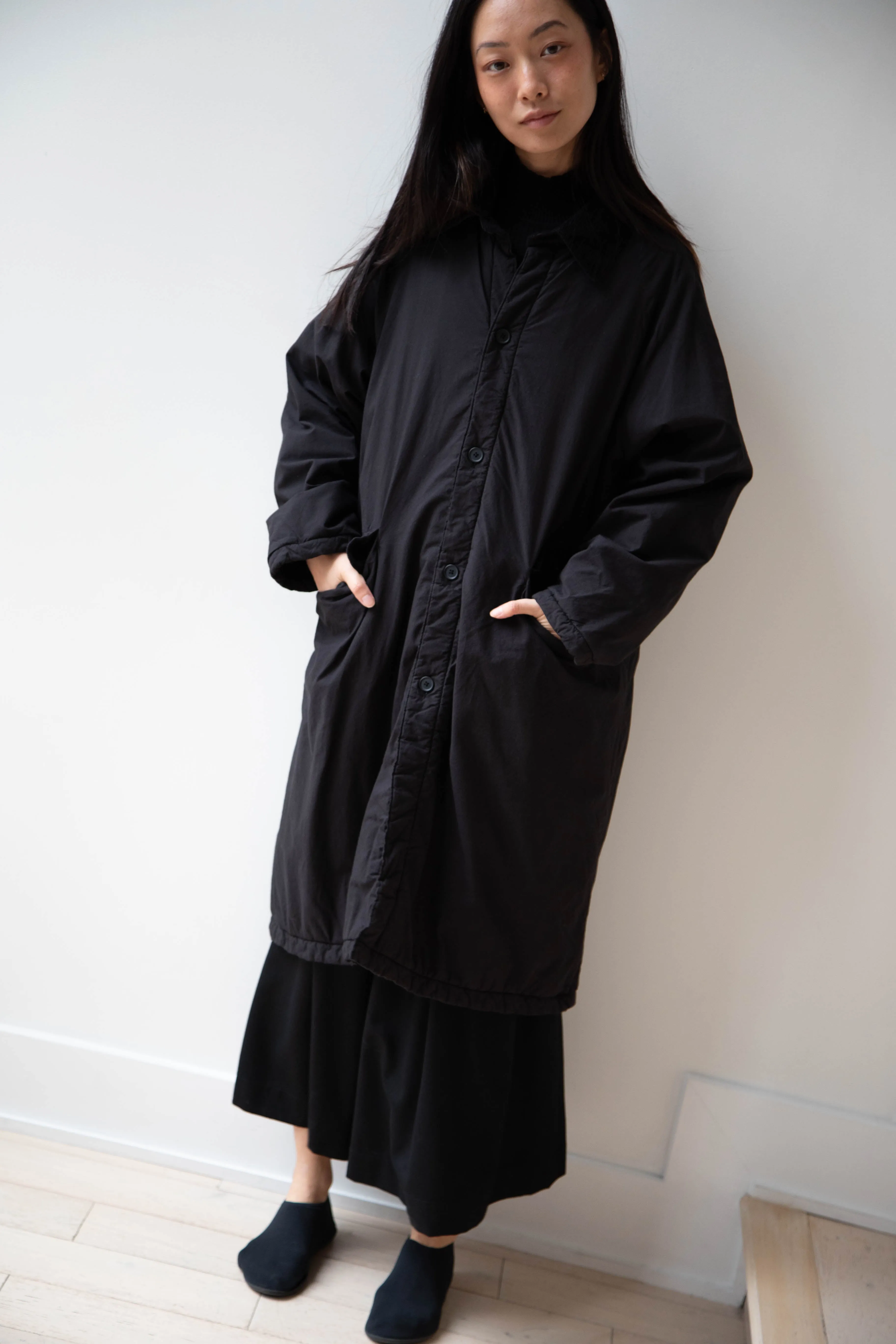 Maison de Soil | Regular Collar Coat in Black