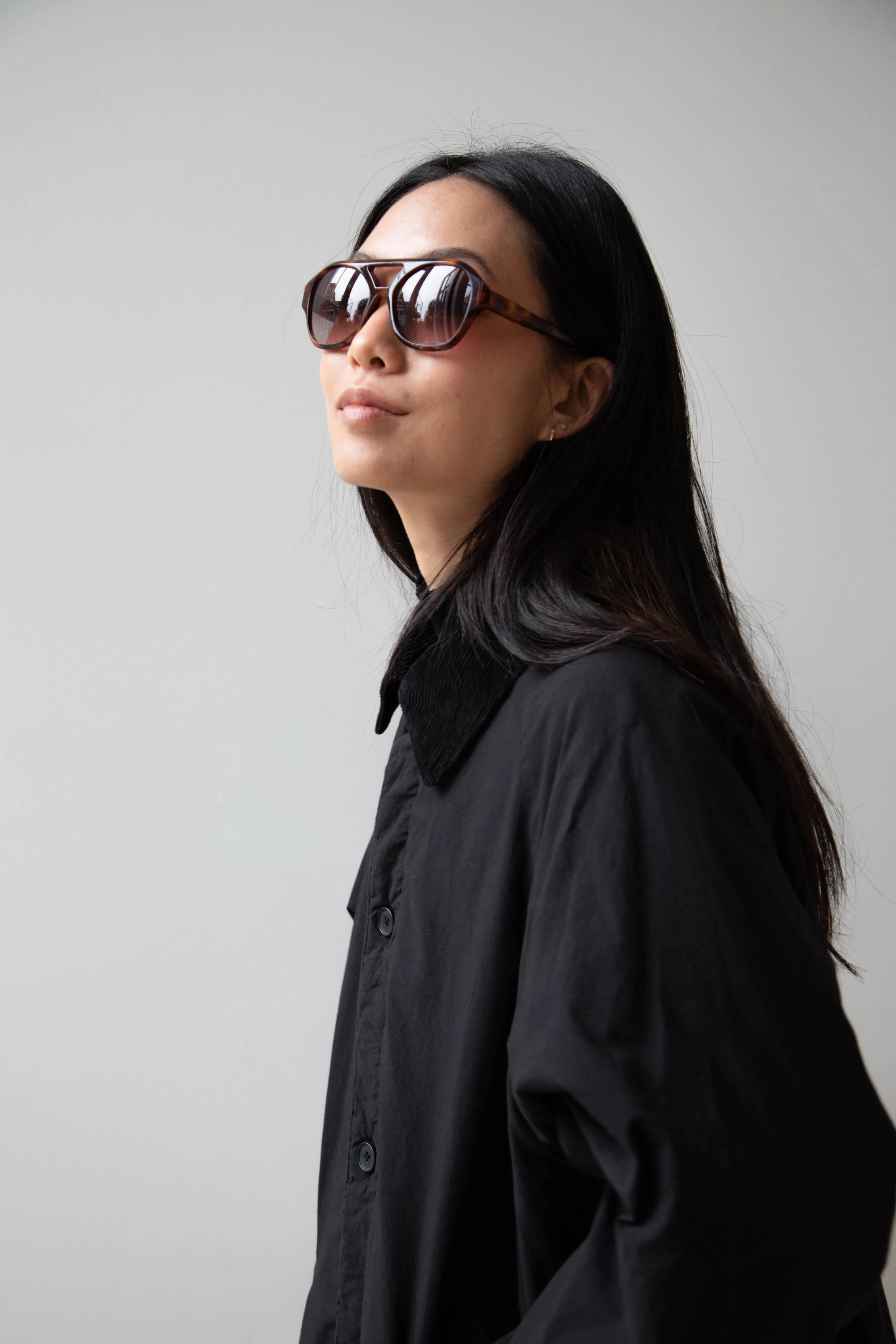 Maison de Soil | Regular Collar Coat in Black