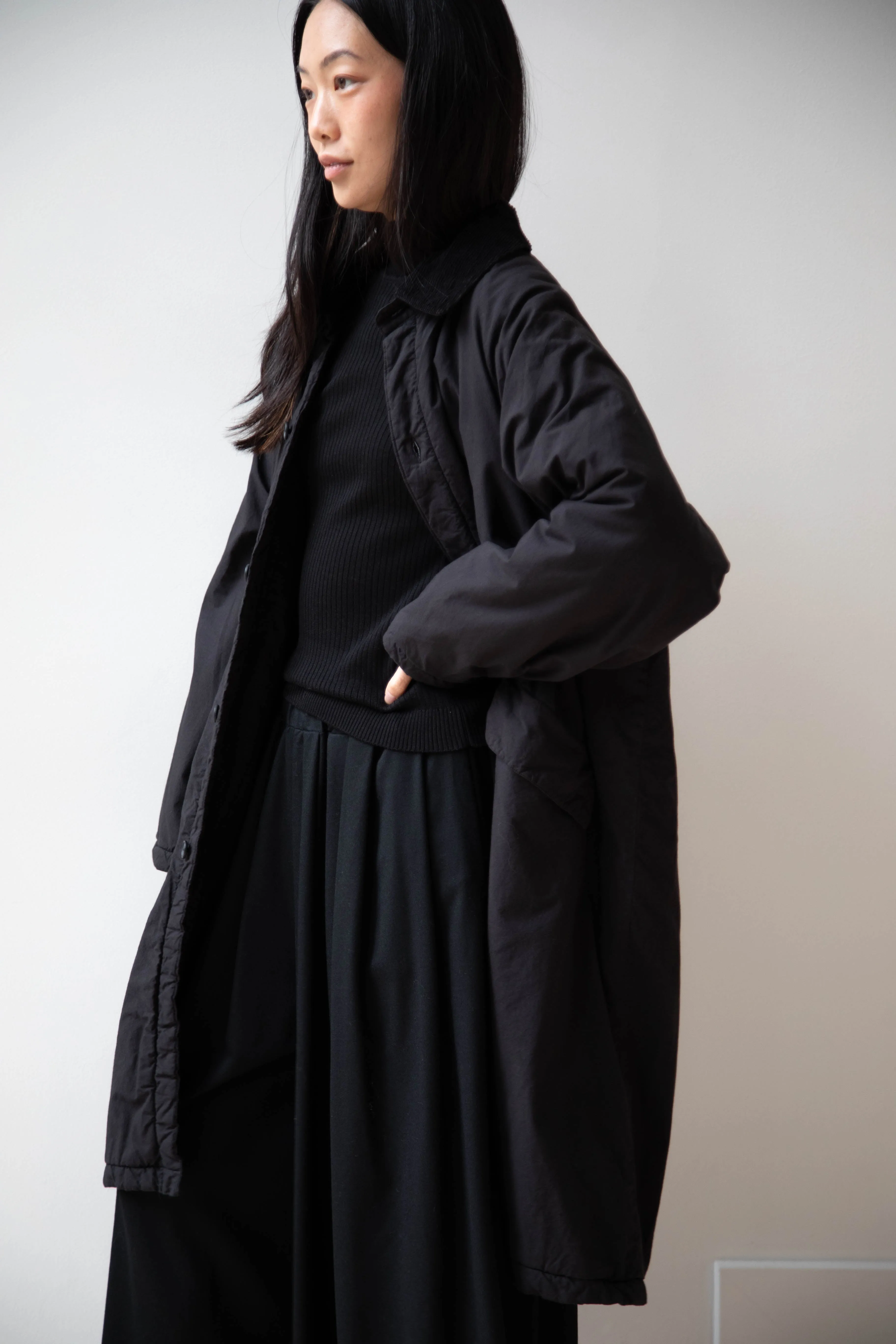 Maison de Soil | Regular Collar Coat in Black