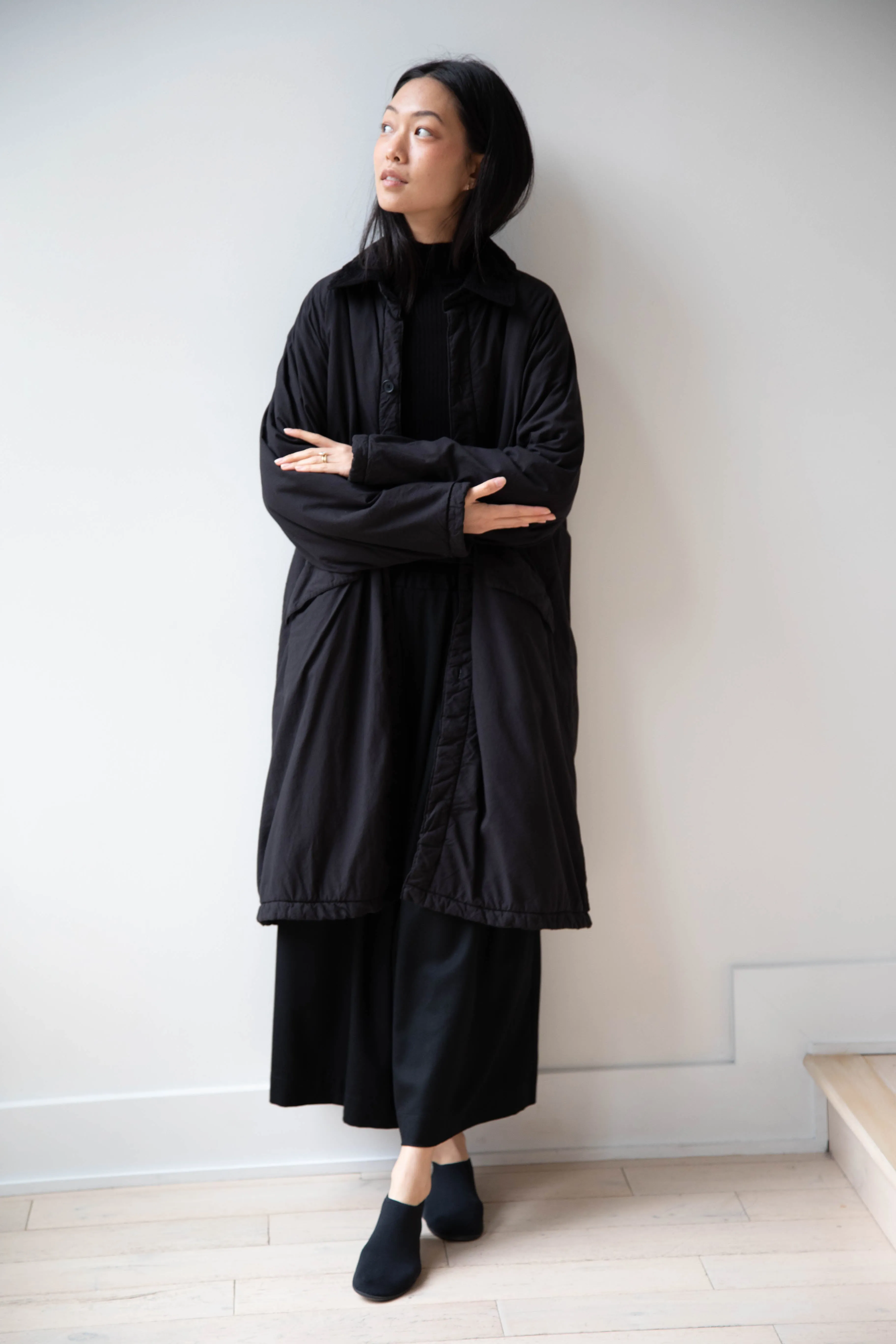 Maison de Soil | Regular Collar Coat in Black