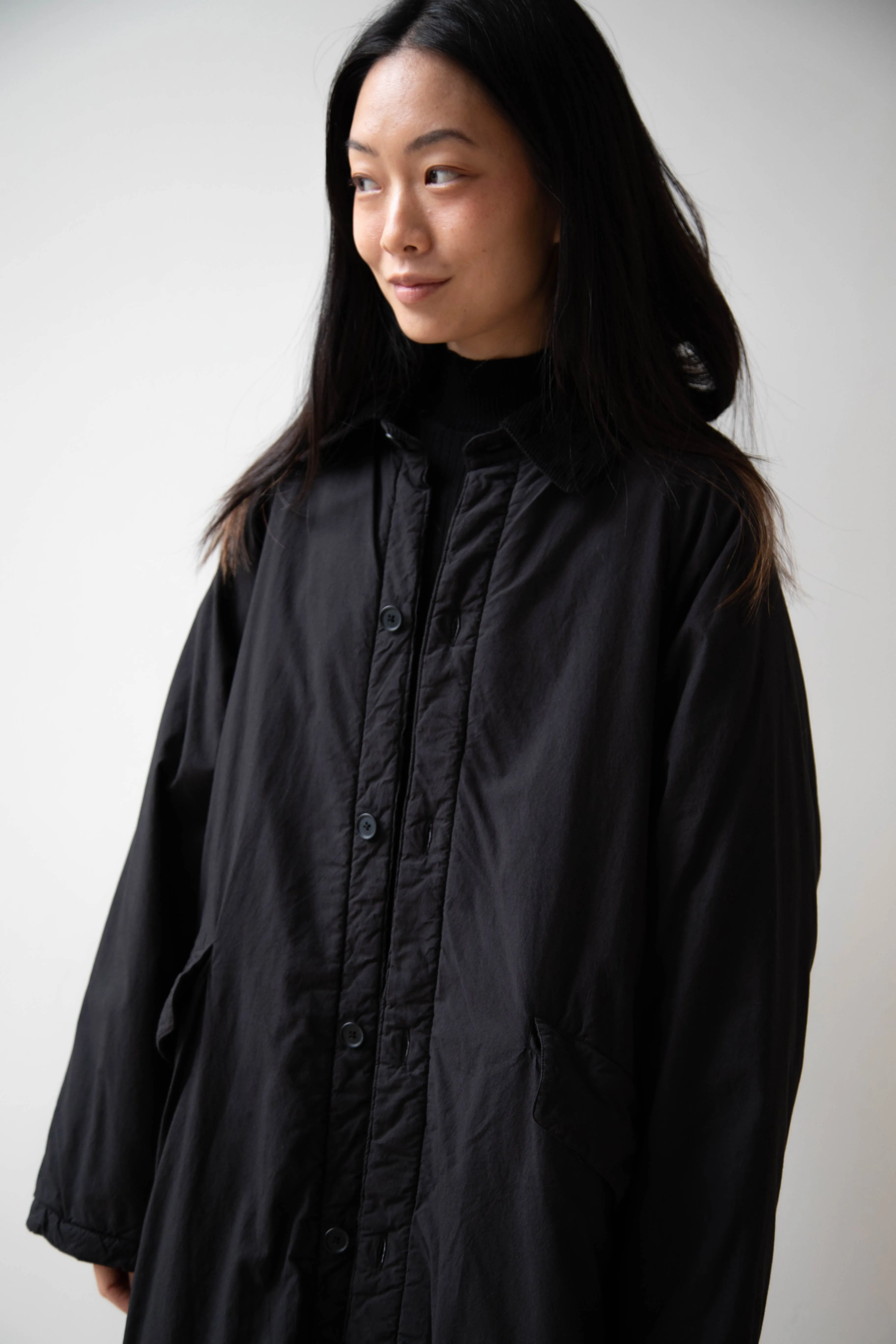 Maison de Soil | Regular Collar Coat in Black