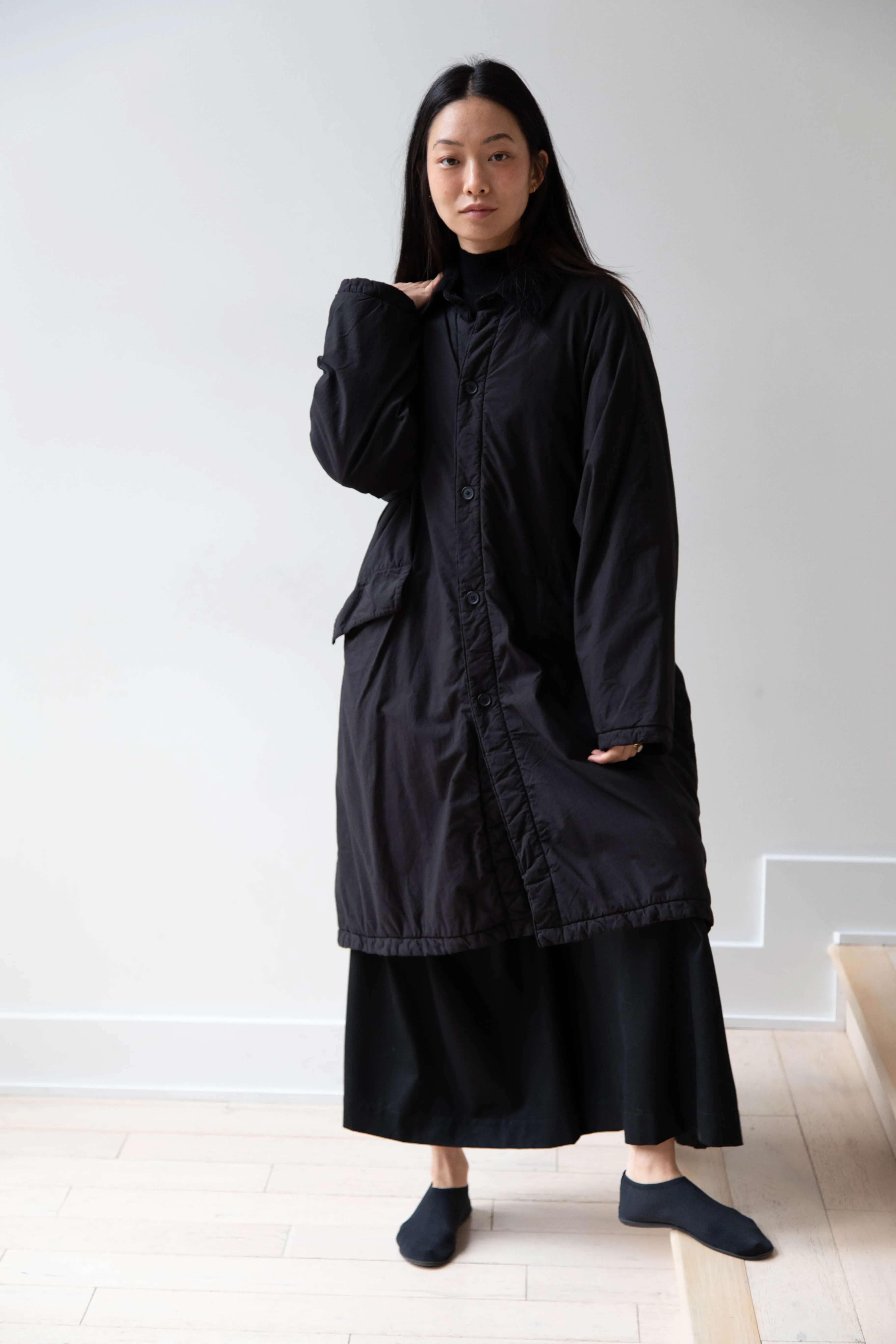 Maison de Soil | Regular Collar Coat in Black