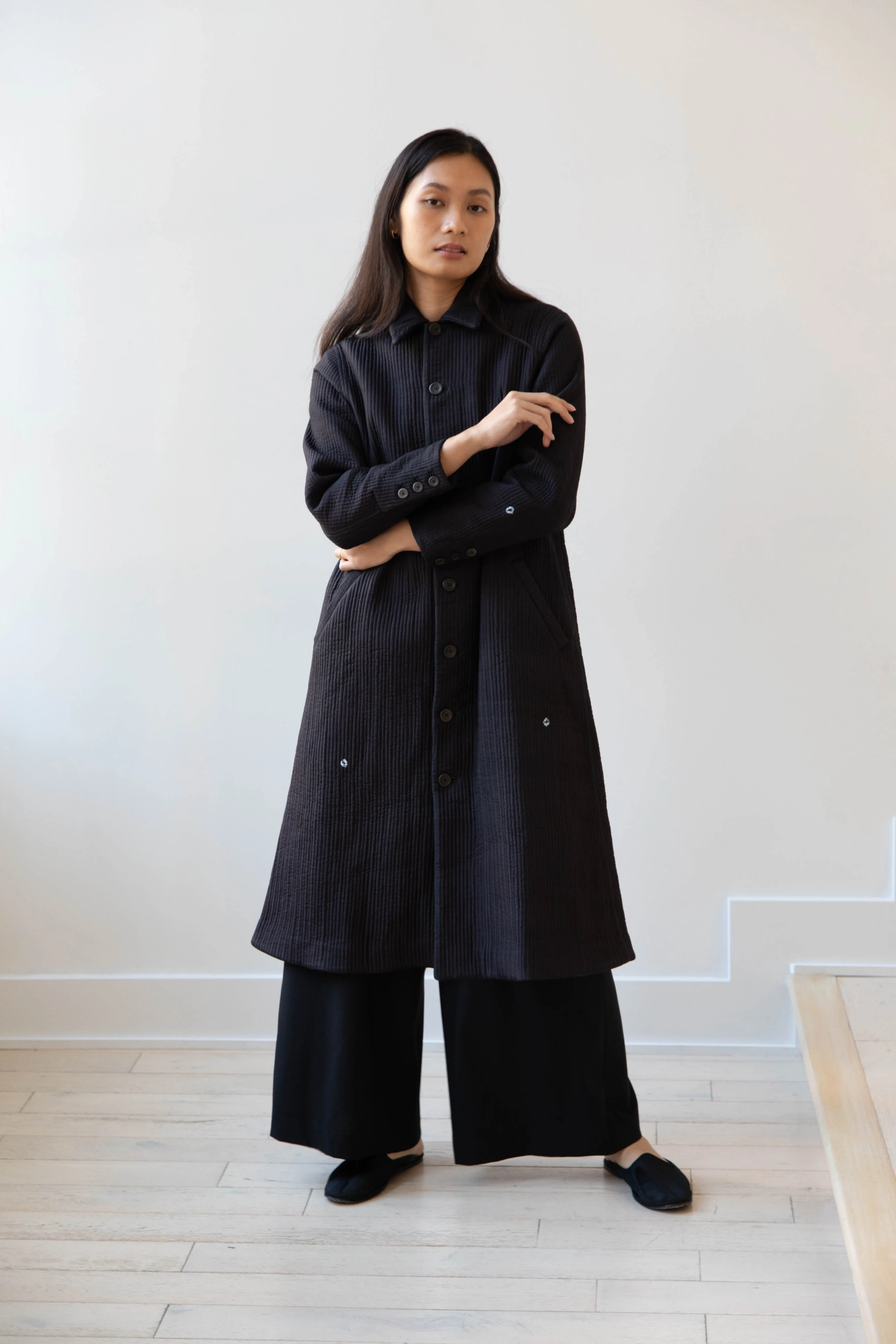 Maku | Mato Quilted Cotton Silk Coat