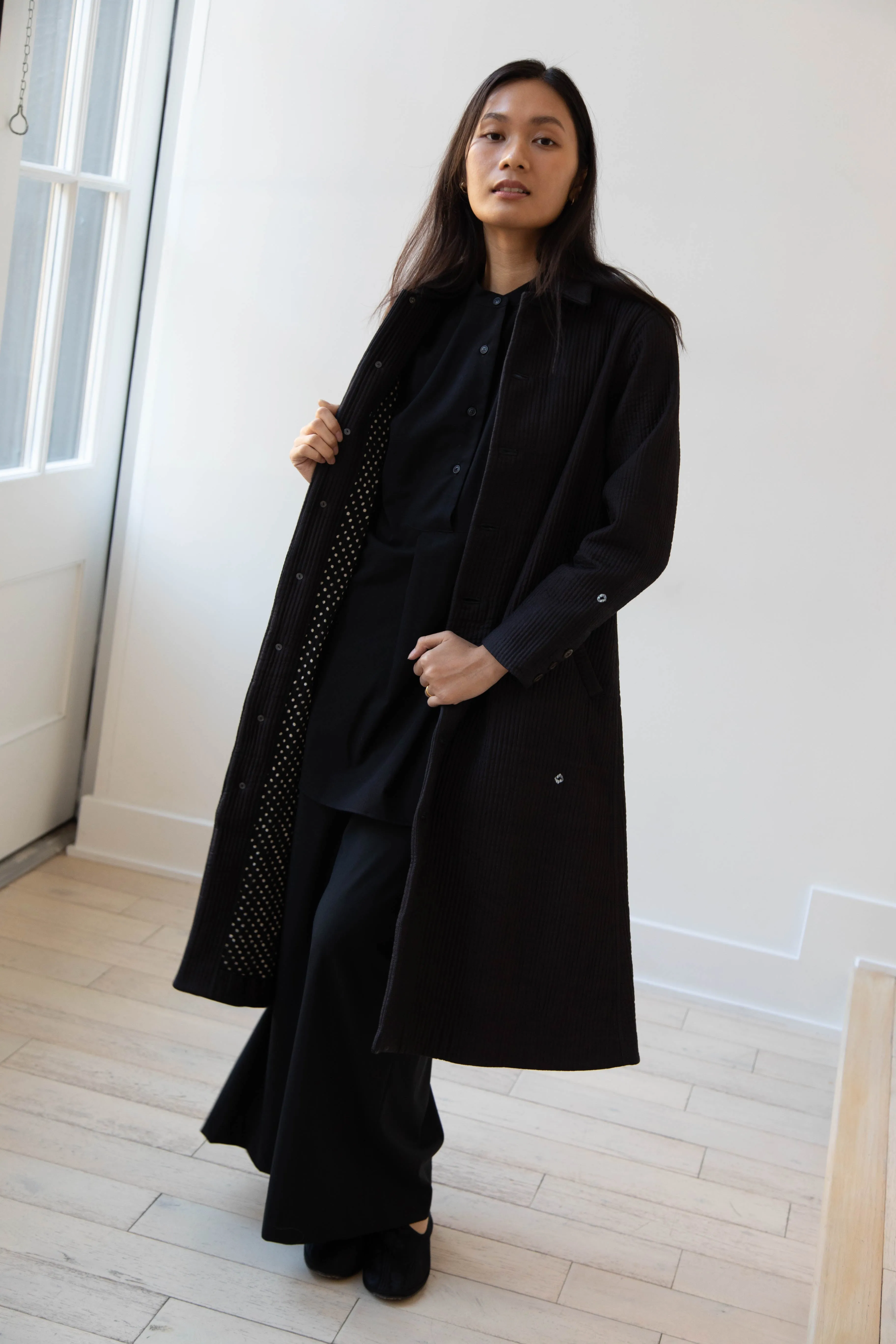 Maku | Mato Quilted Cotton Silk Coat