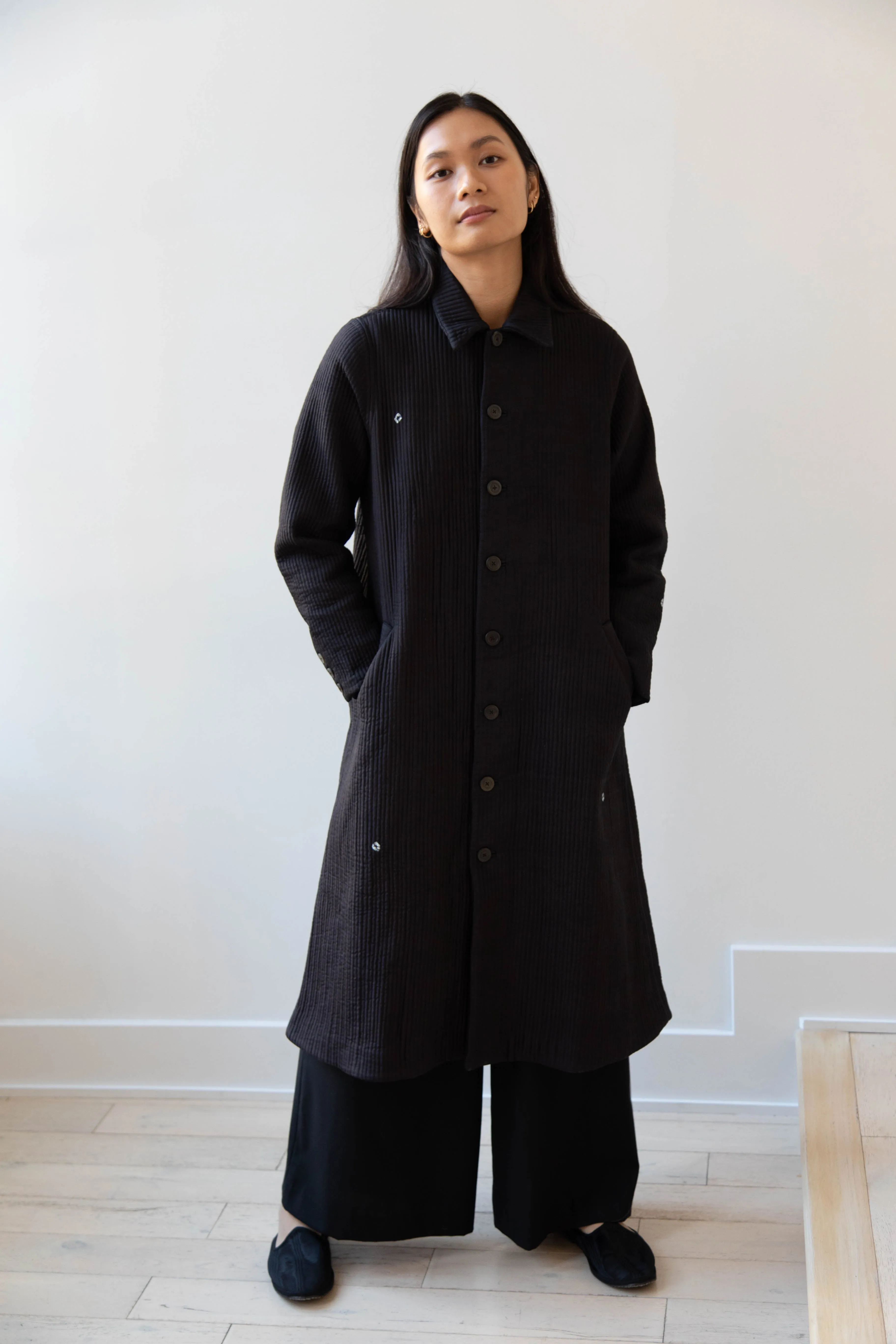 Maku | Mato Quilted Cotton Silk Coat