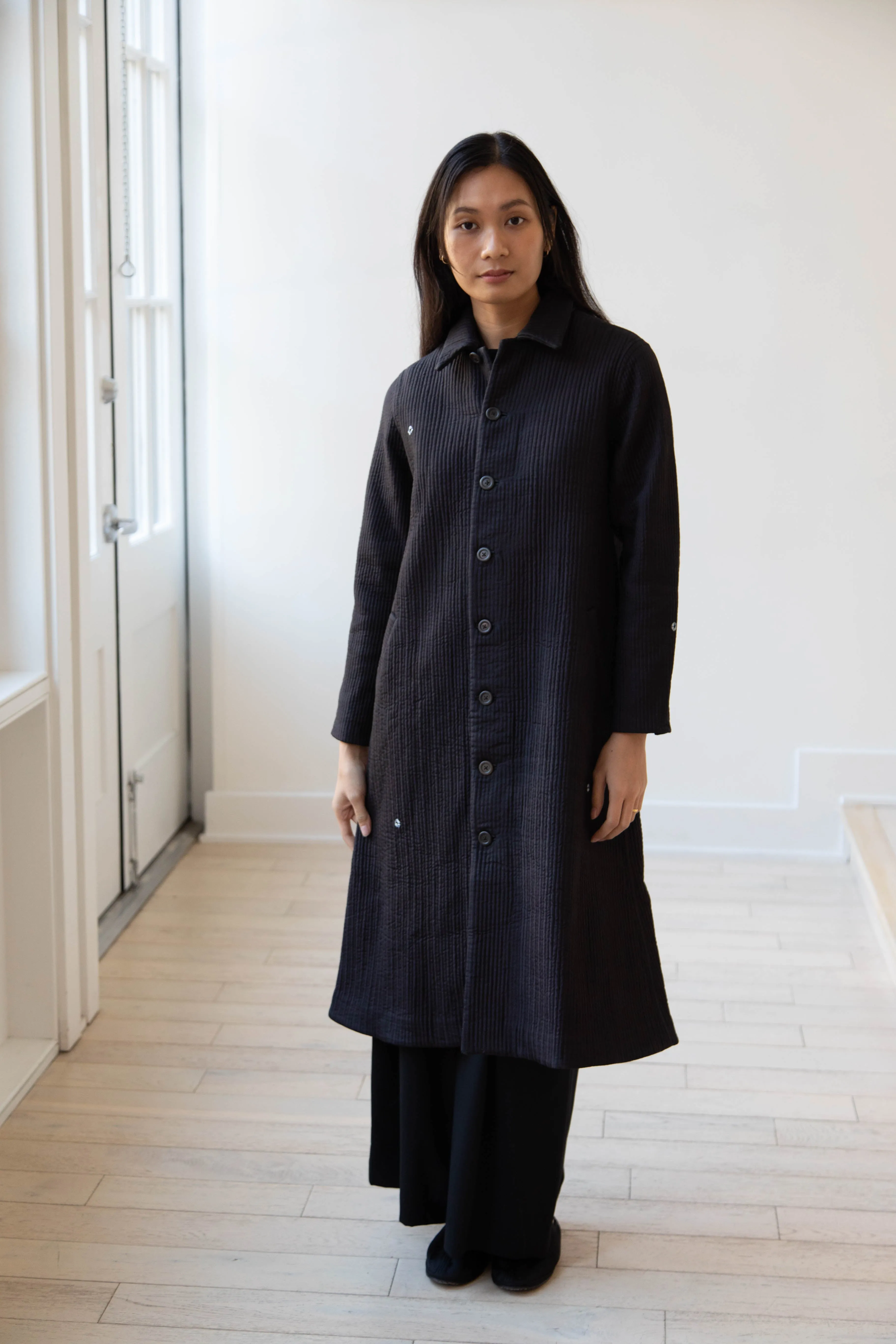 Maku | Mato Quilted Cotton Silk Coat