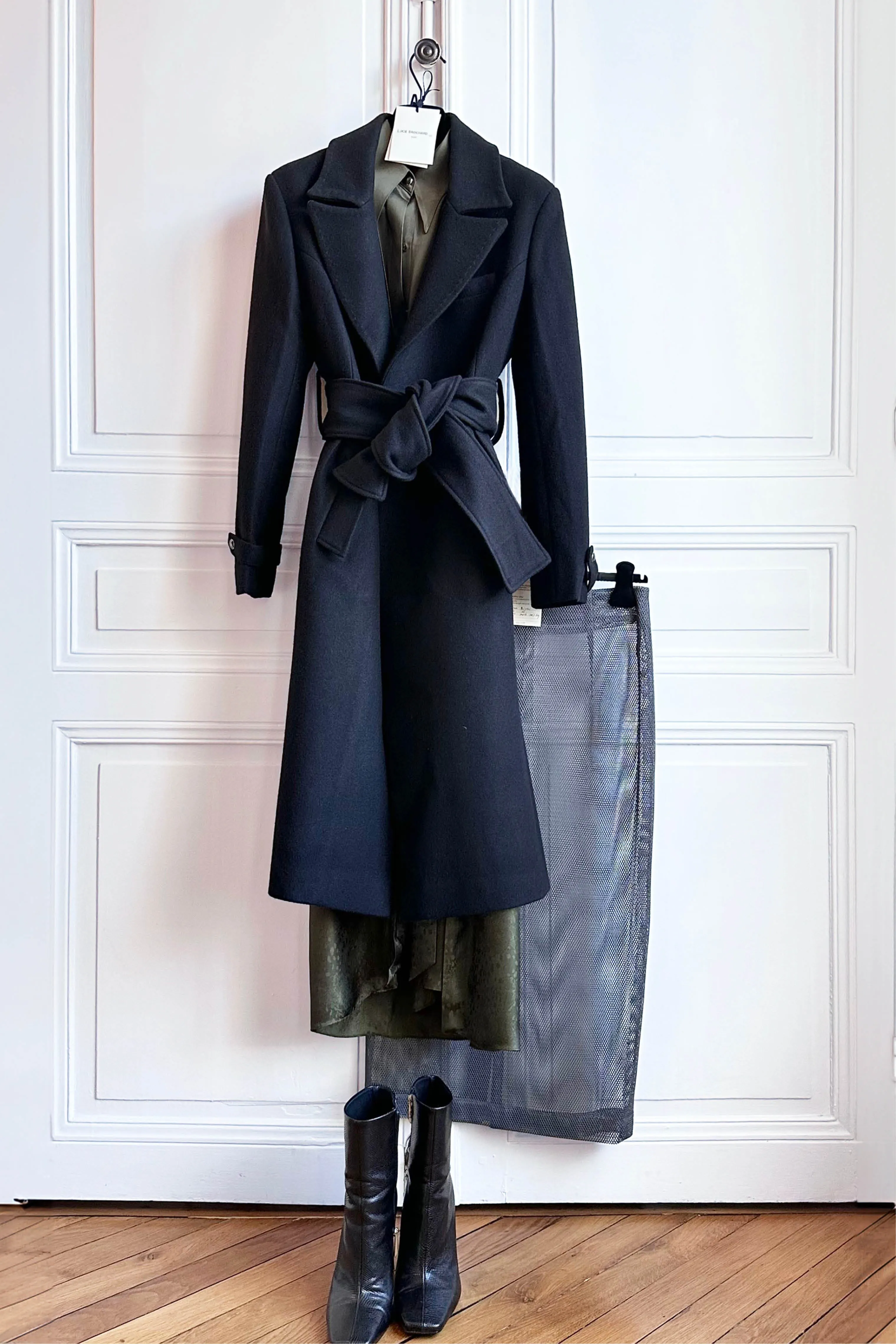 MANSION black - wool coat