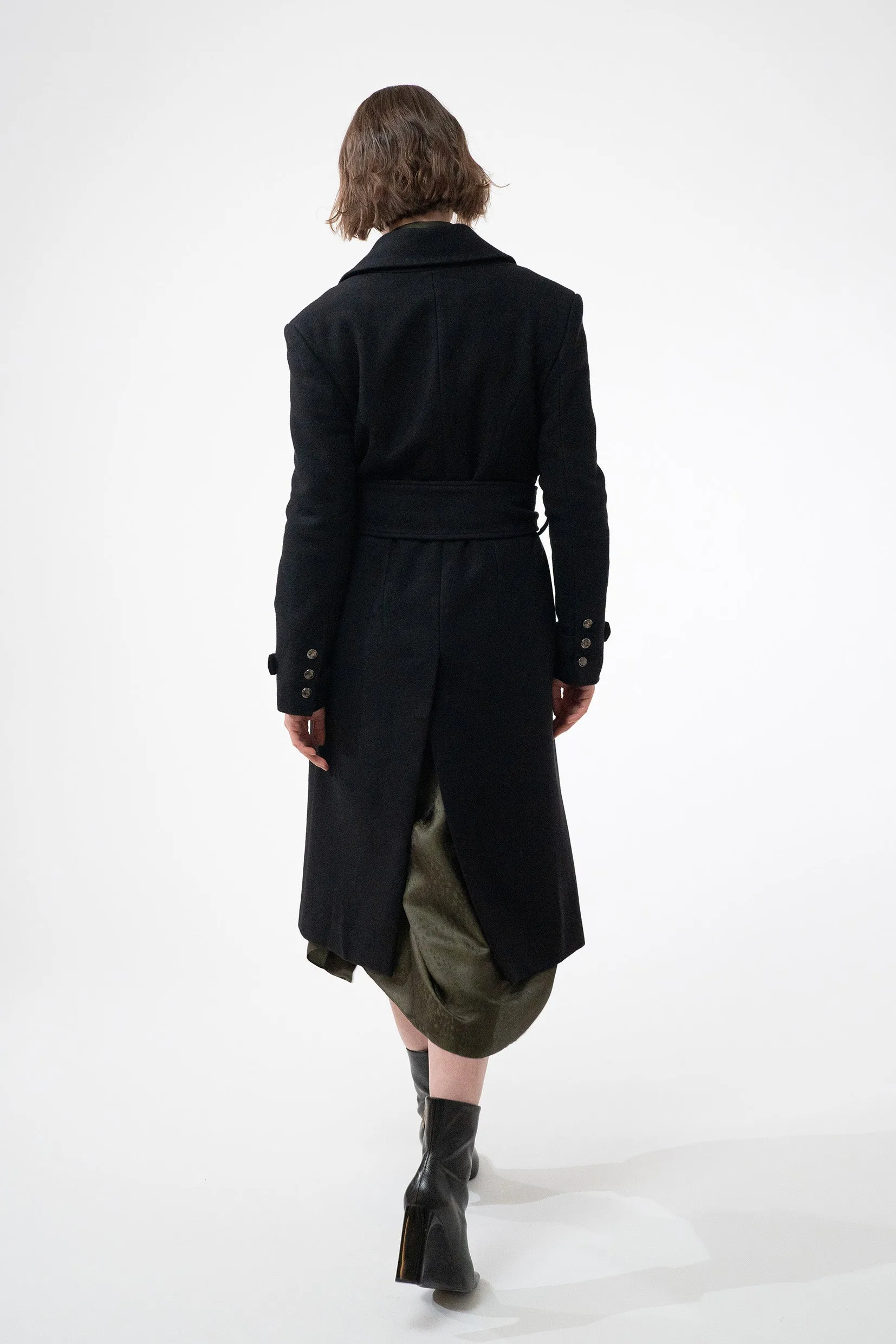 MANSION black - wool coat