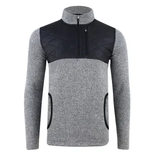 Men Quilted Q-Zip Jacket