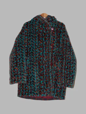 Missoni Sport padded multicolour faux fur reversible hooded coat - sz 42