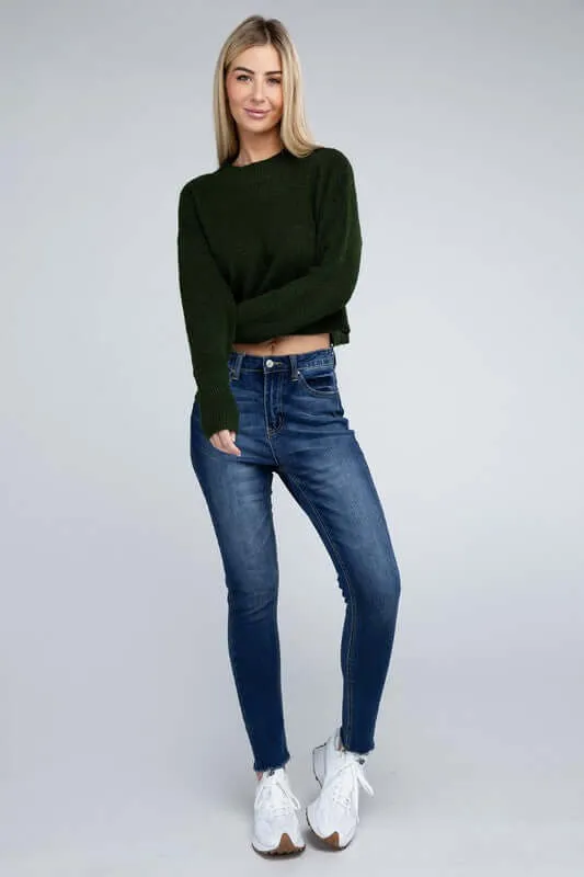 Mock Neck Pullover Sweater