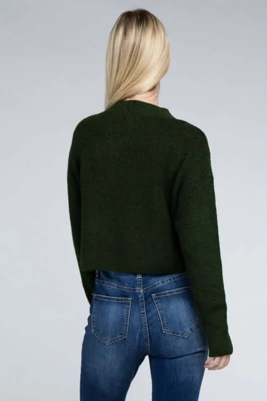 Mock Neck Pullover Sweater