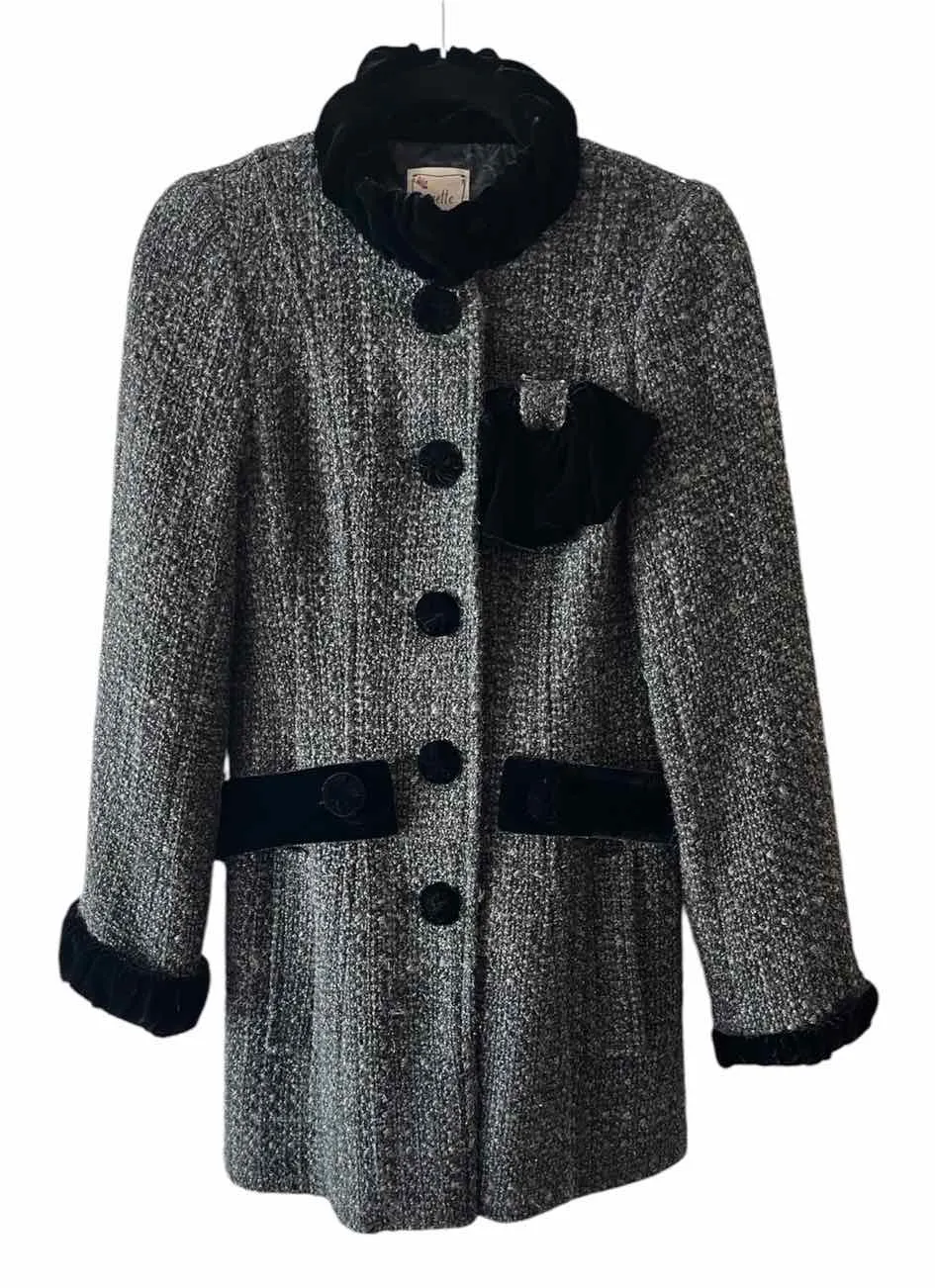 Nanette Lepore gray and black Size 2 Coat