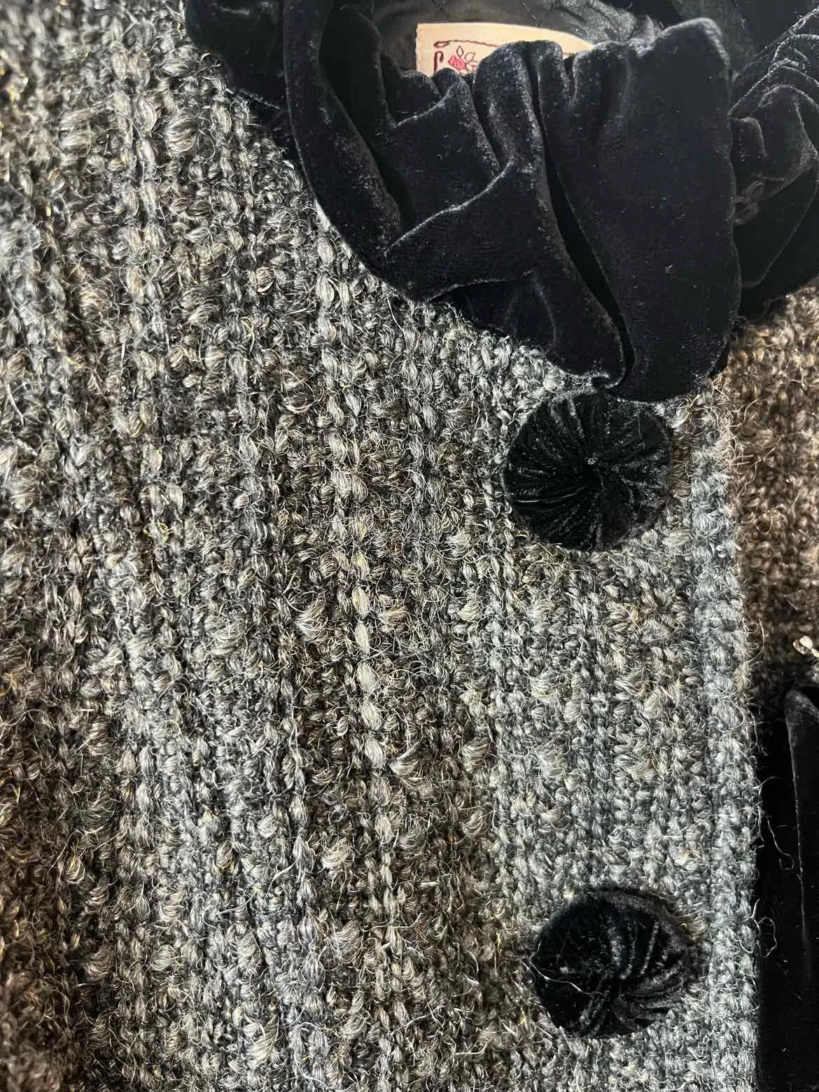 Nanette Lepore gray and black Size 2 Coat