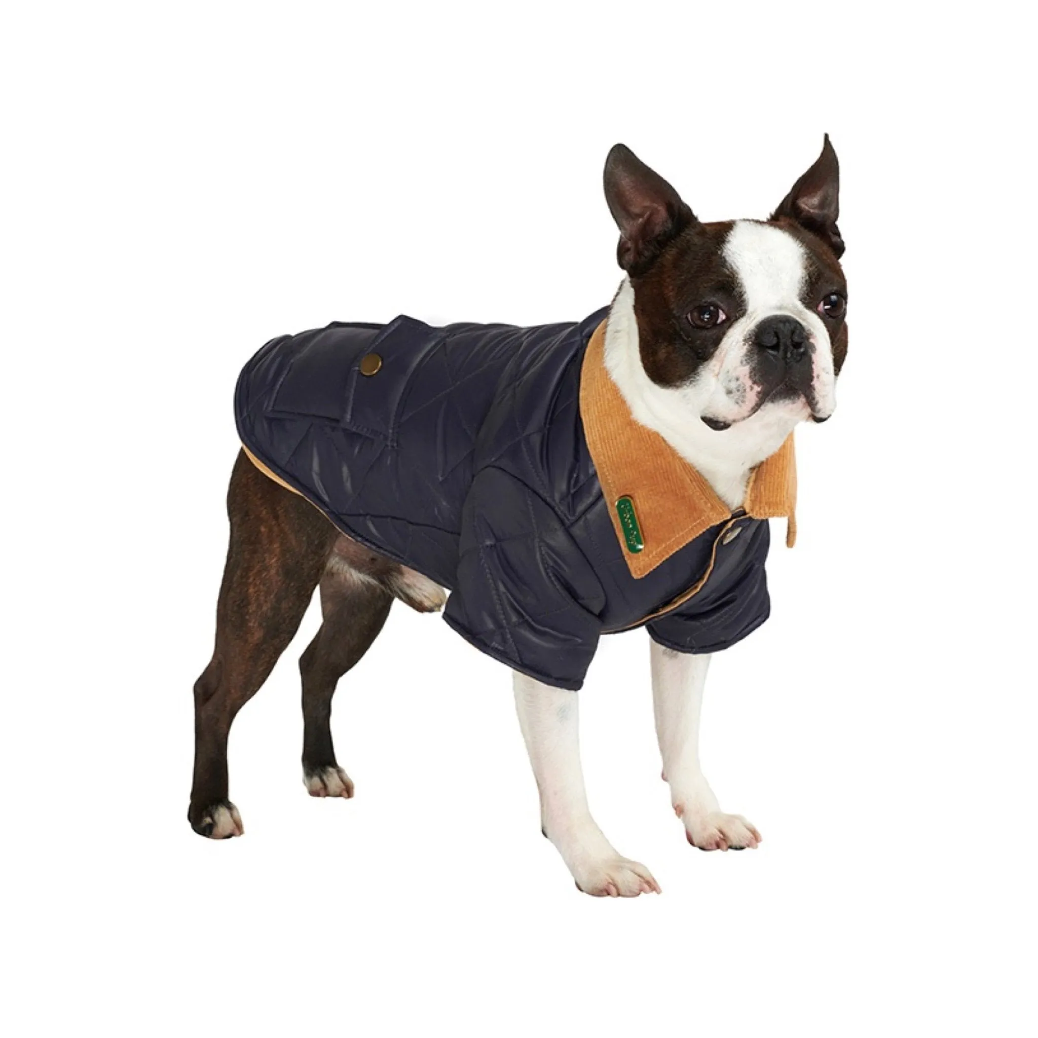 Navy Blue Quilted Town & Country Coat