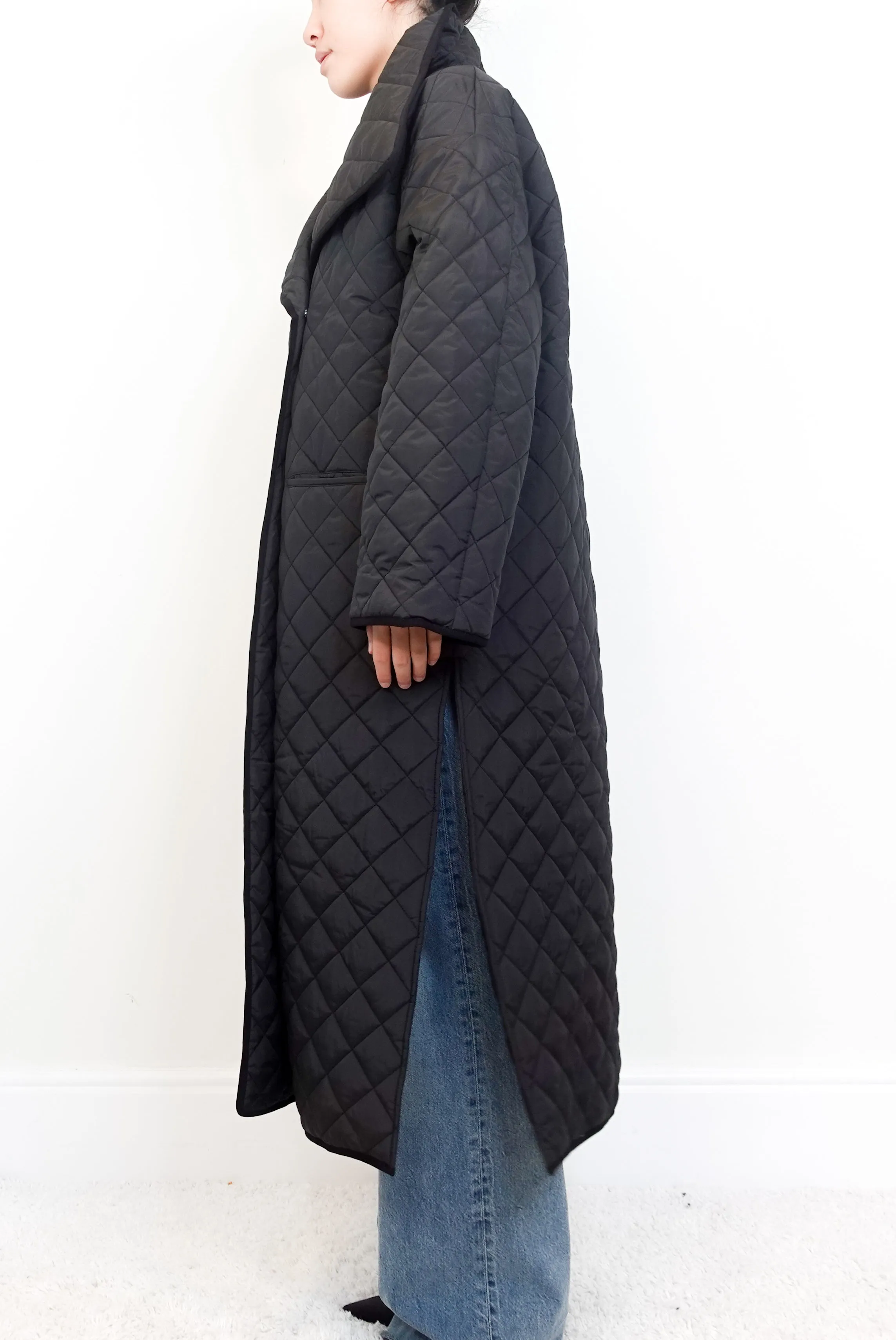 NEW Quilted Long Line Coat RRP £500