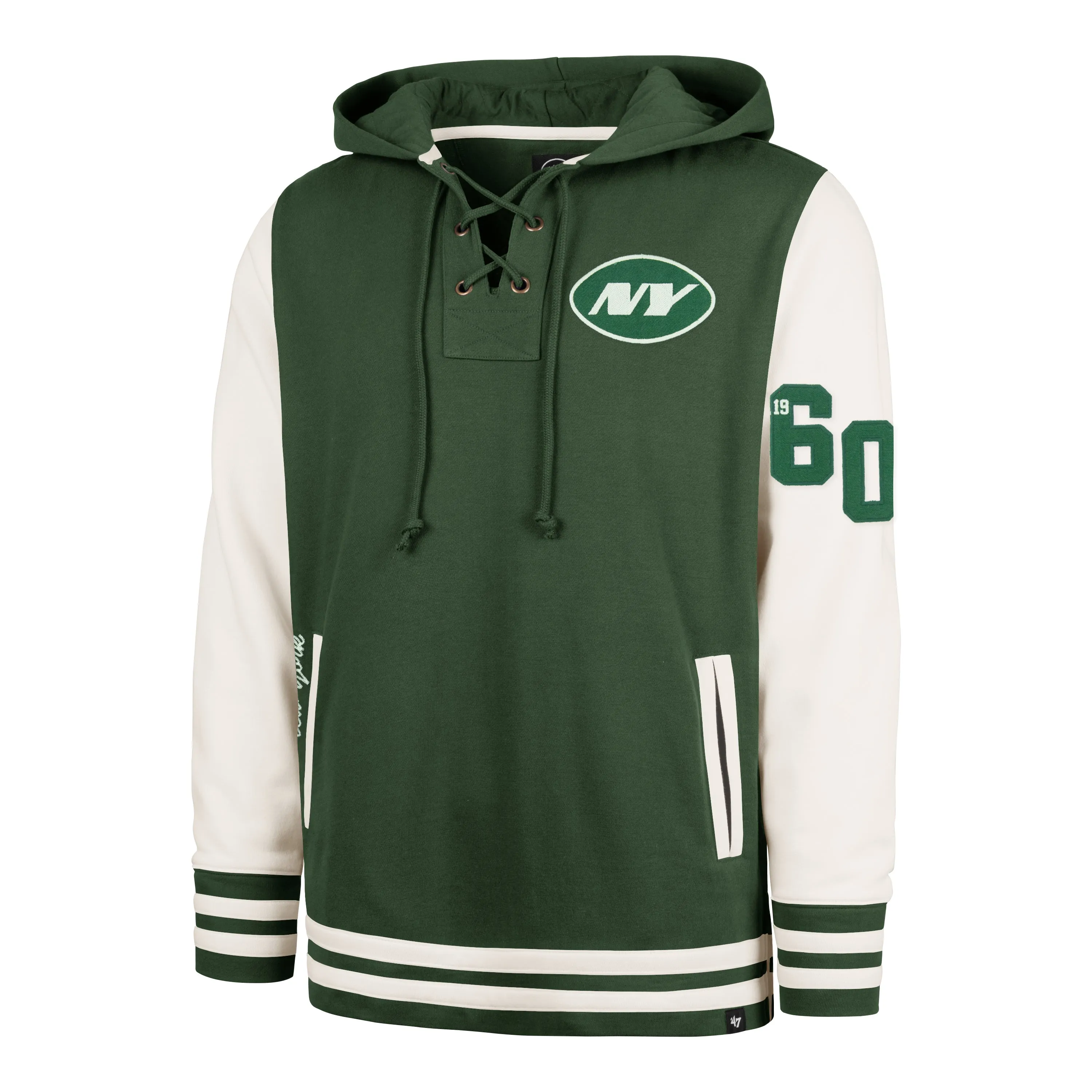 NEW YORK JETS LETTERMAN FIELD LATERAL '47 LACER HOOD