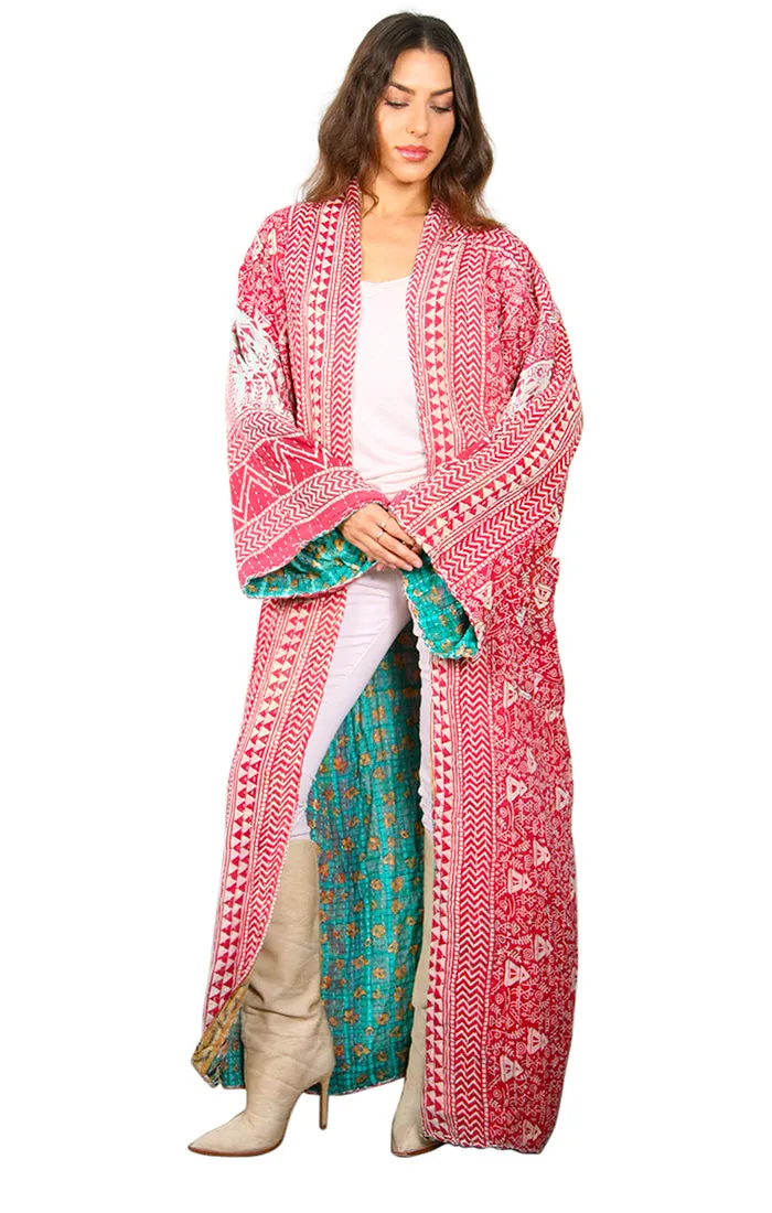 One of a Kind - Reversible Kantha Coat