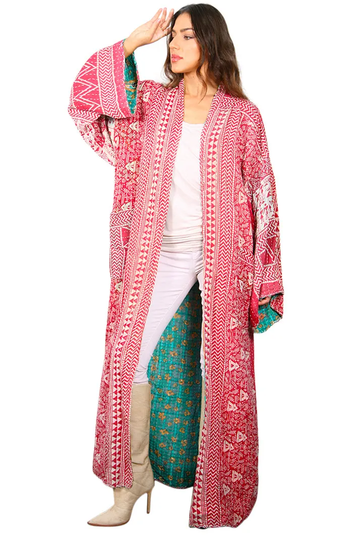 One of a Kind - Reversible Kantha Coat